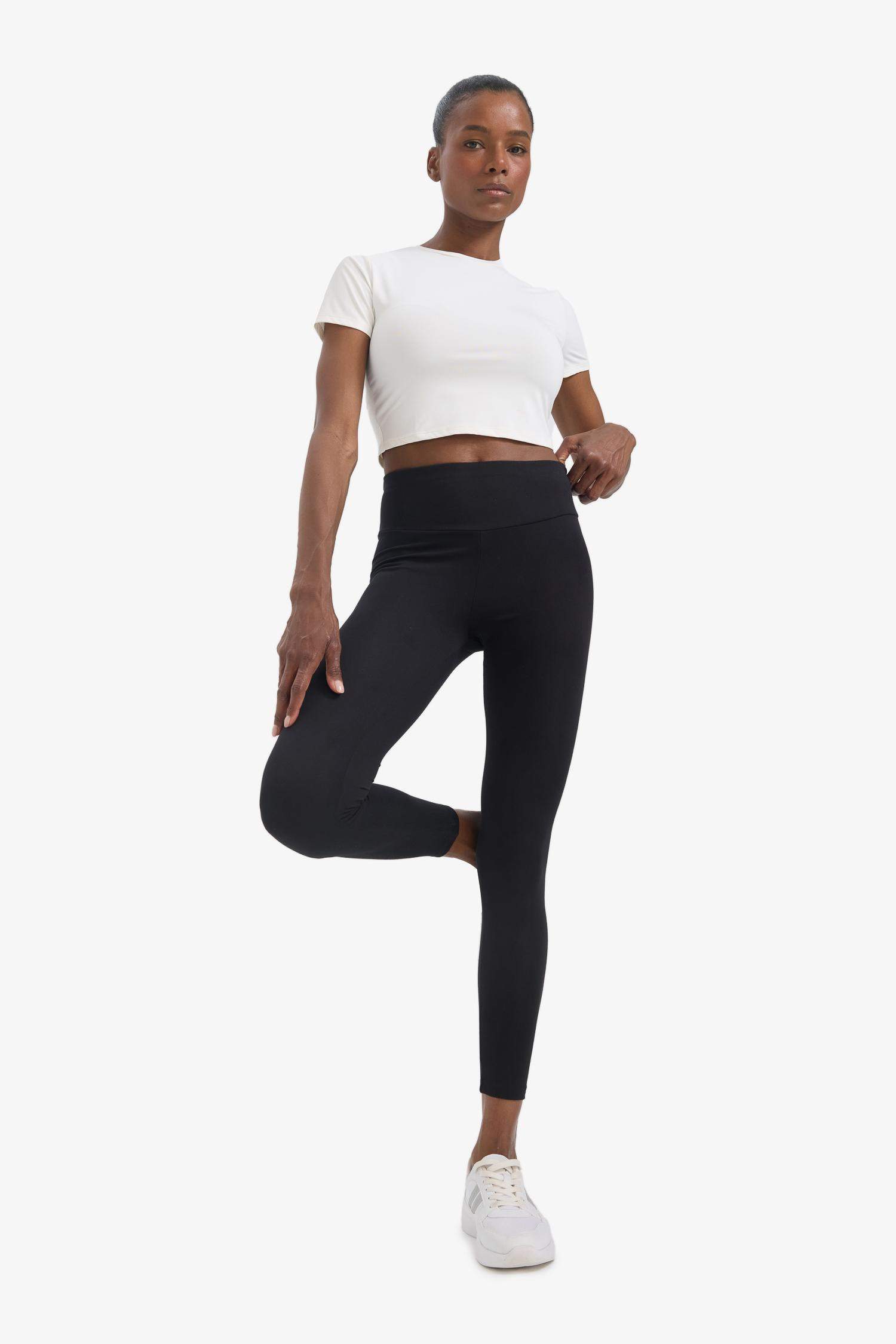 Toparlayıcı Yüksek Bel Soft Sporcu Tayt