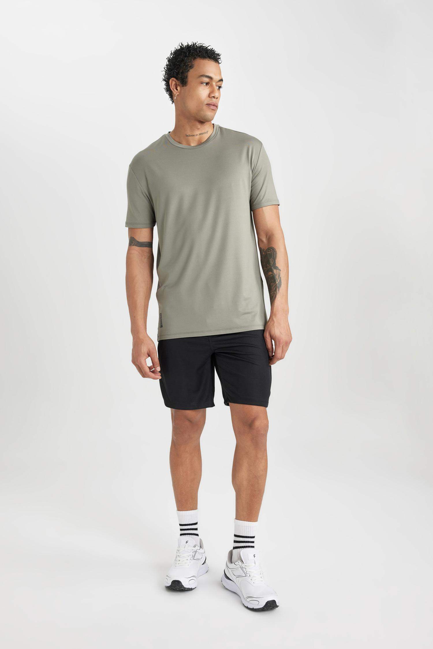 DeFactoFit Standard Fit Crew Neck T-Shirt