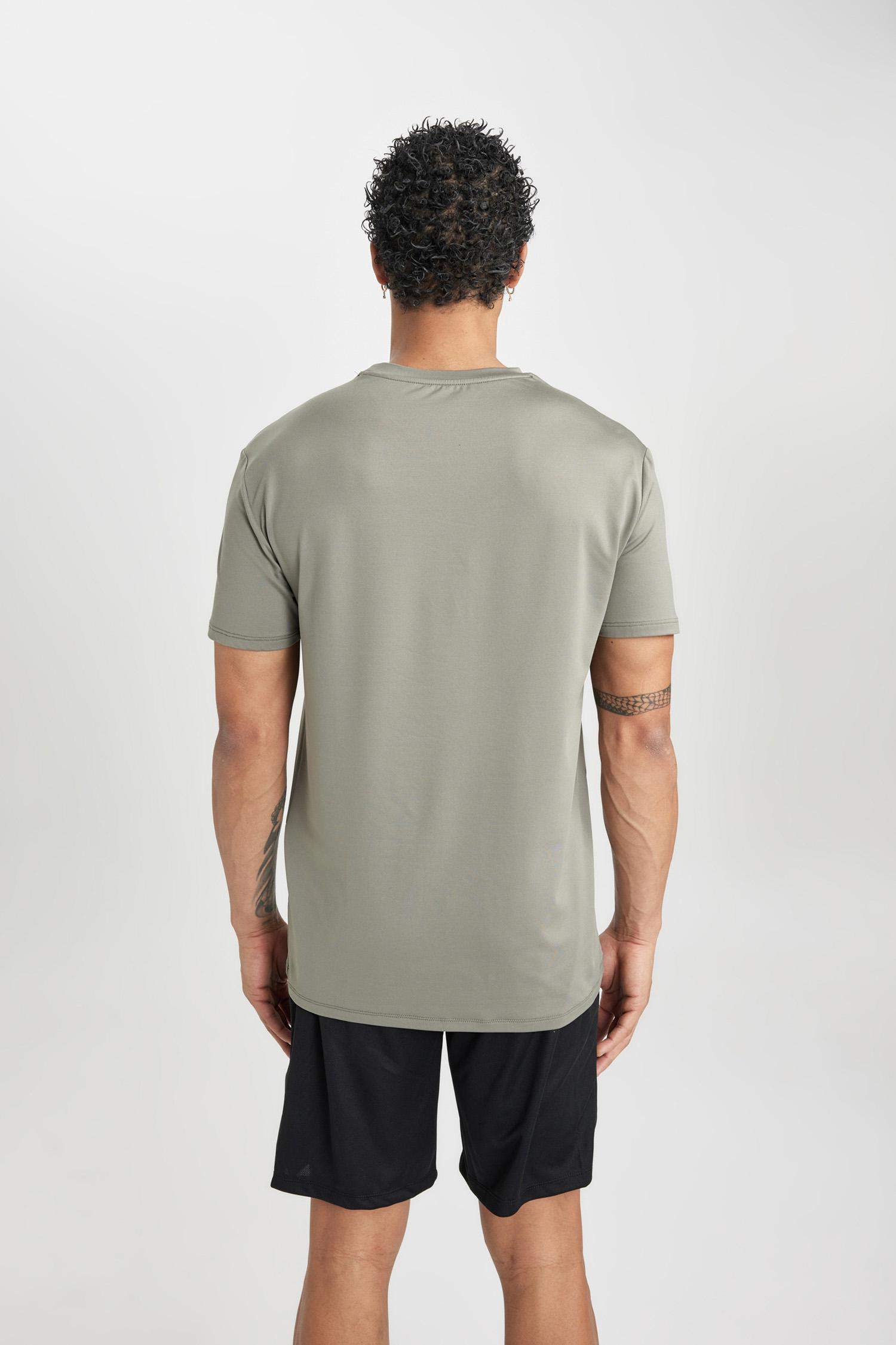 DeFactoFit Standard Fit Crew Neck T-Shirt