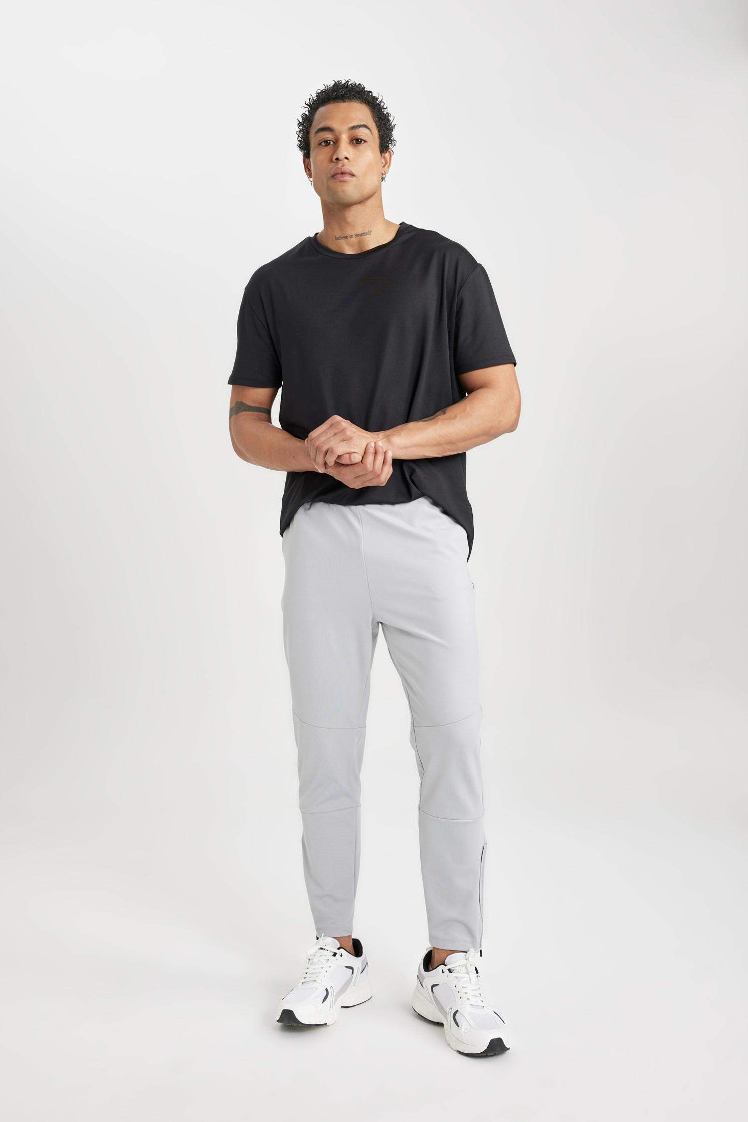 DeFactoFit Slim Fit Zippered Leg Jogger