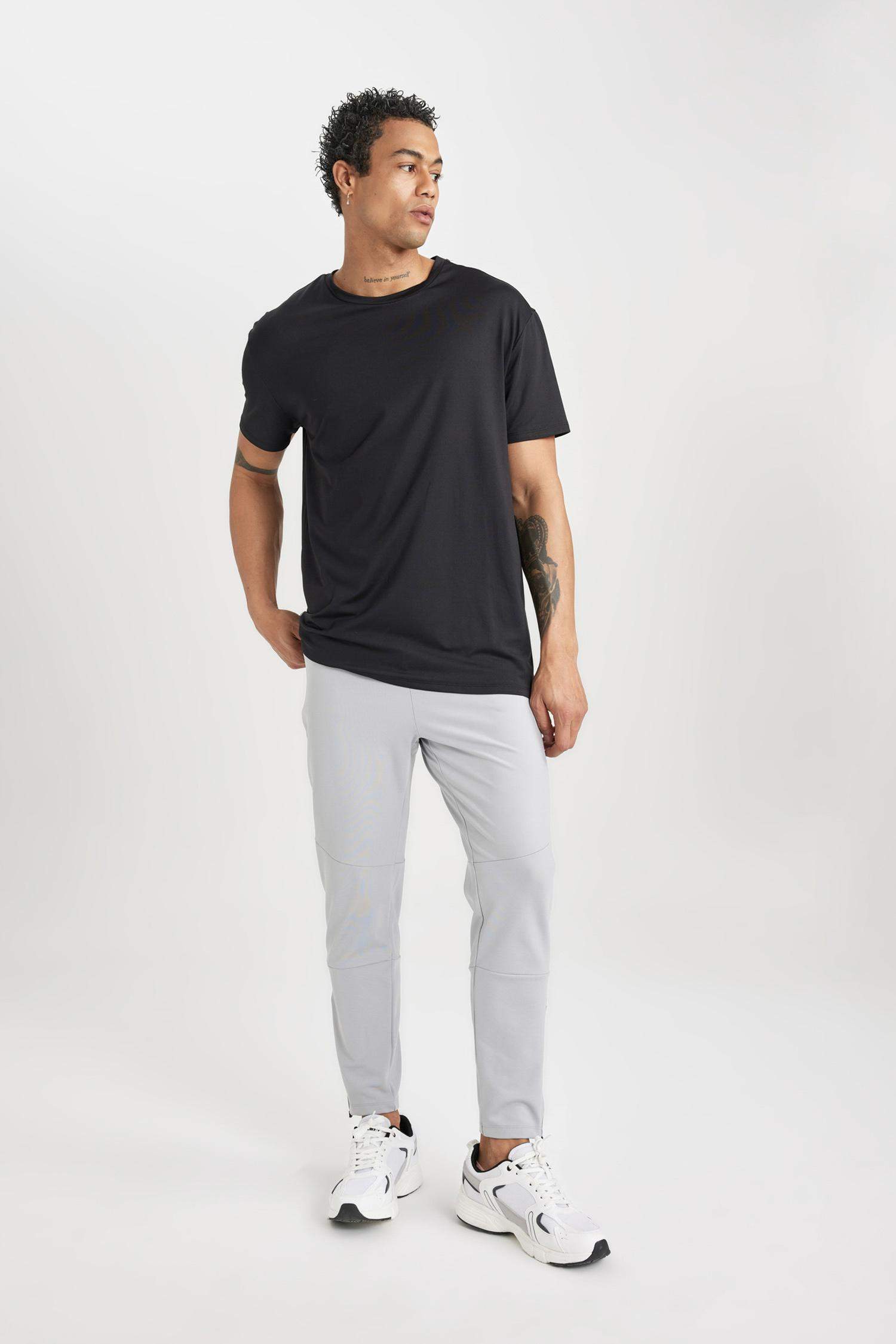 DeFactoFit Slim Fit Zippered Leg Jogger