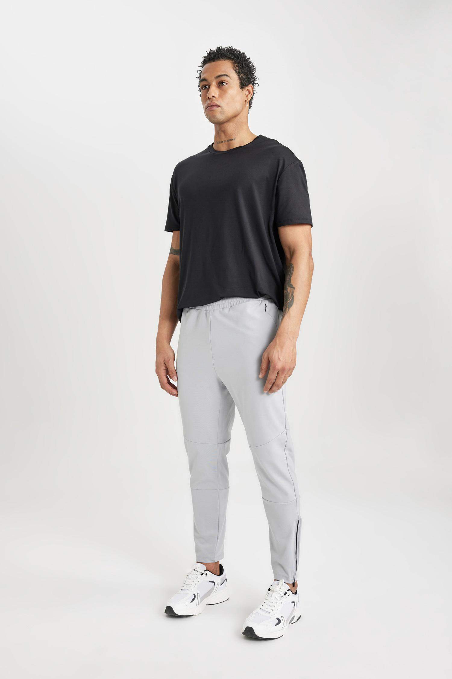 DeFactoFit Slim Fit Zippered Leg Jogger