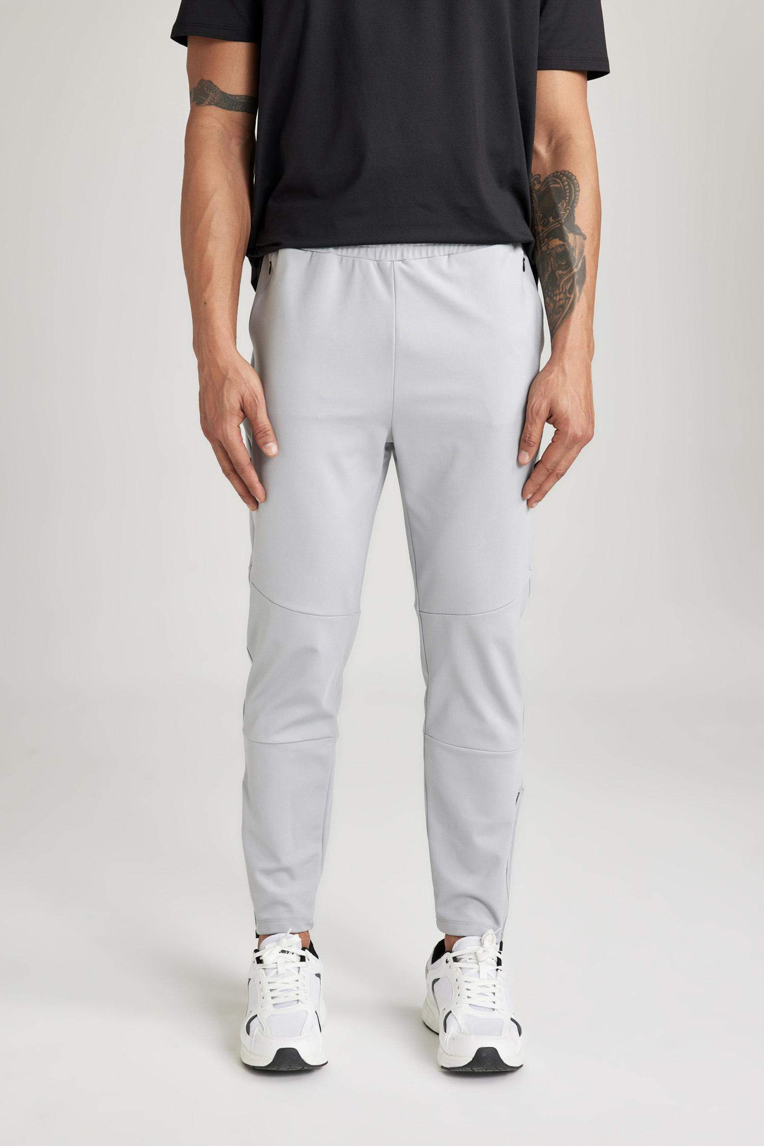 DeFactoFit Slim Fit Zippered Leg Jogger