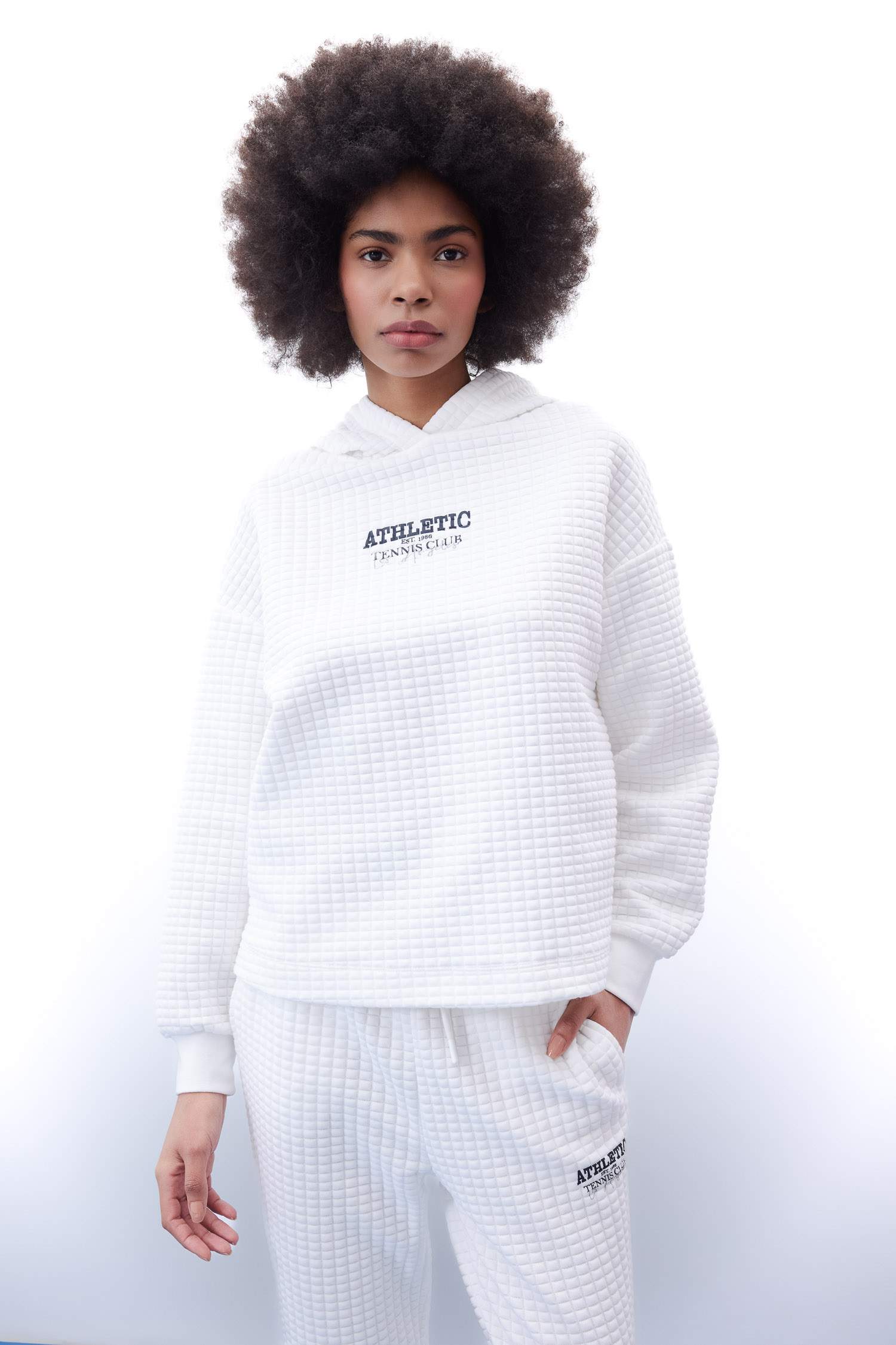 سويت شيرت رياضي اوفر سايز بغطاء للرأس من DeFactoFit