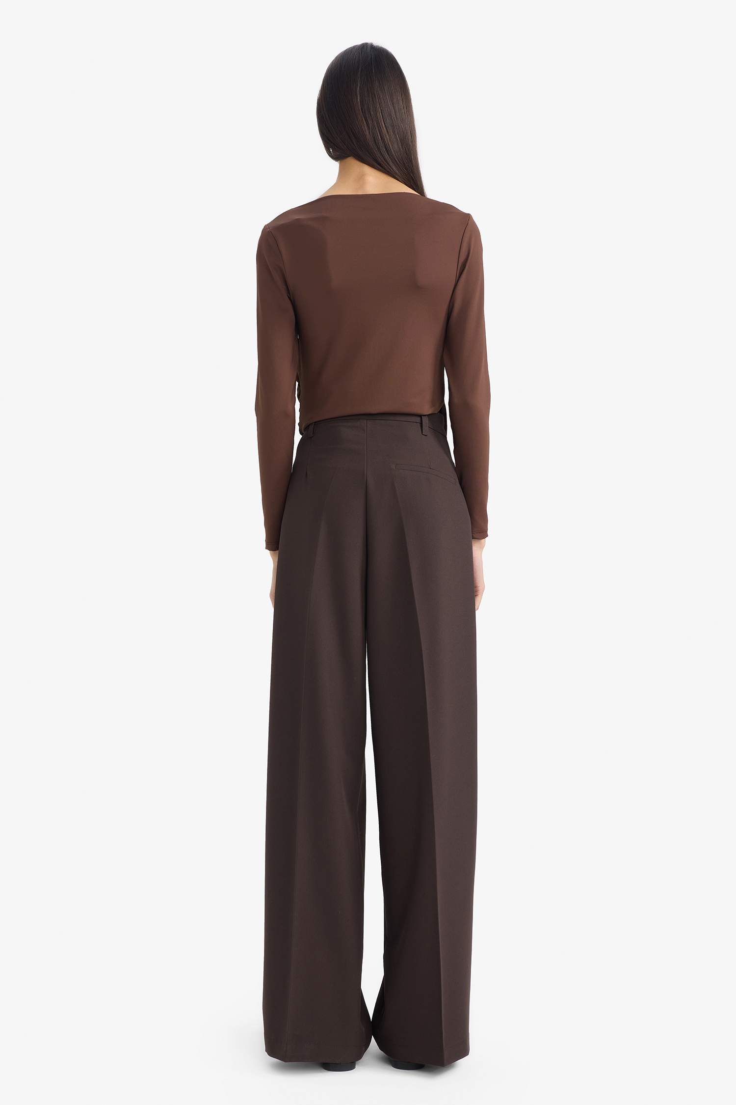 Брюки стандартной длины Straight Fit с высокой талией