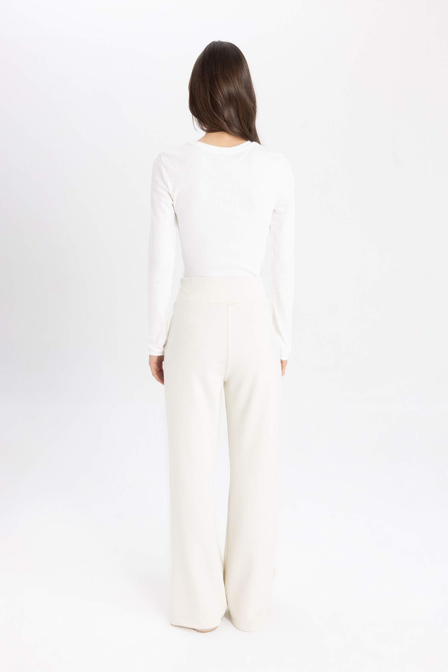 DeFactoFit Wide Leg Standard Scuba Diving Fabric Trousers