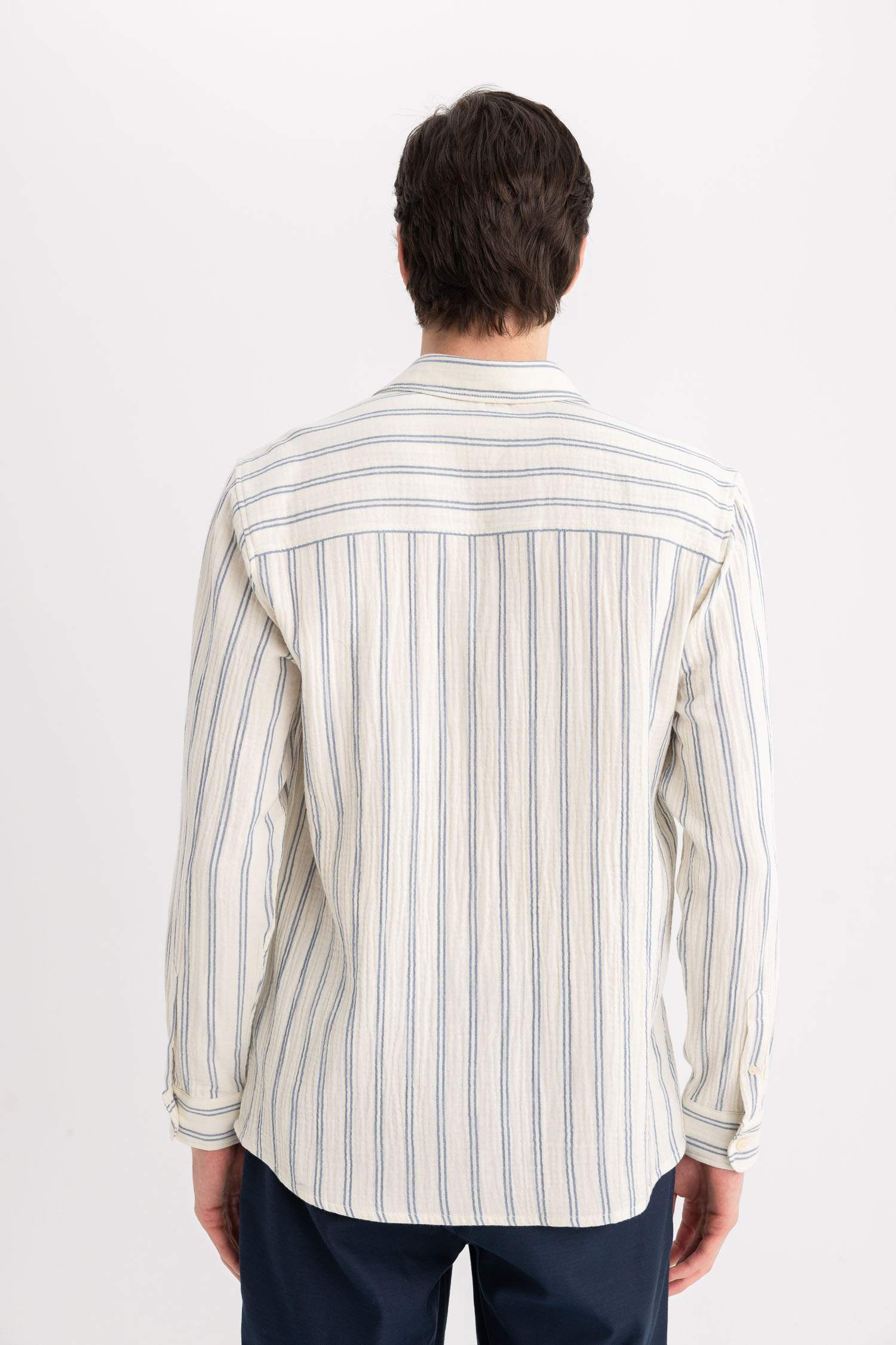 поло жаға Ұзын жеңді көйлек