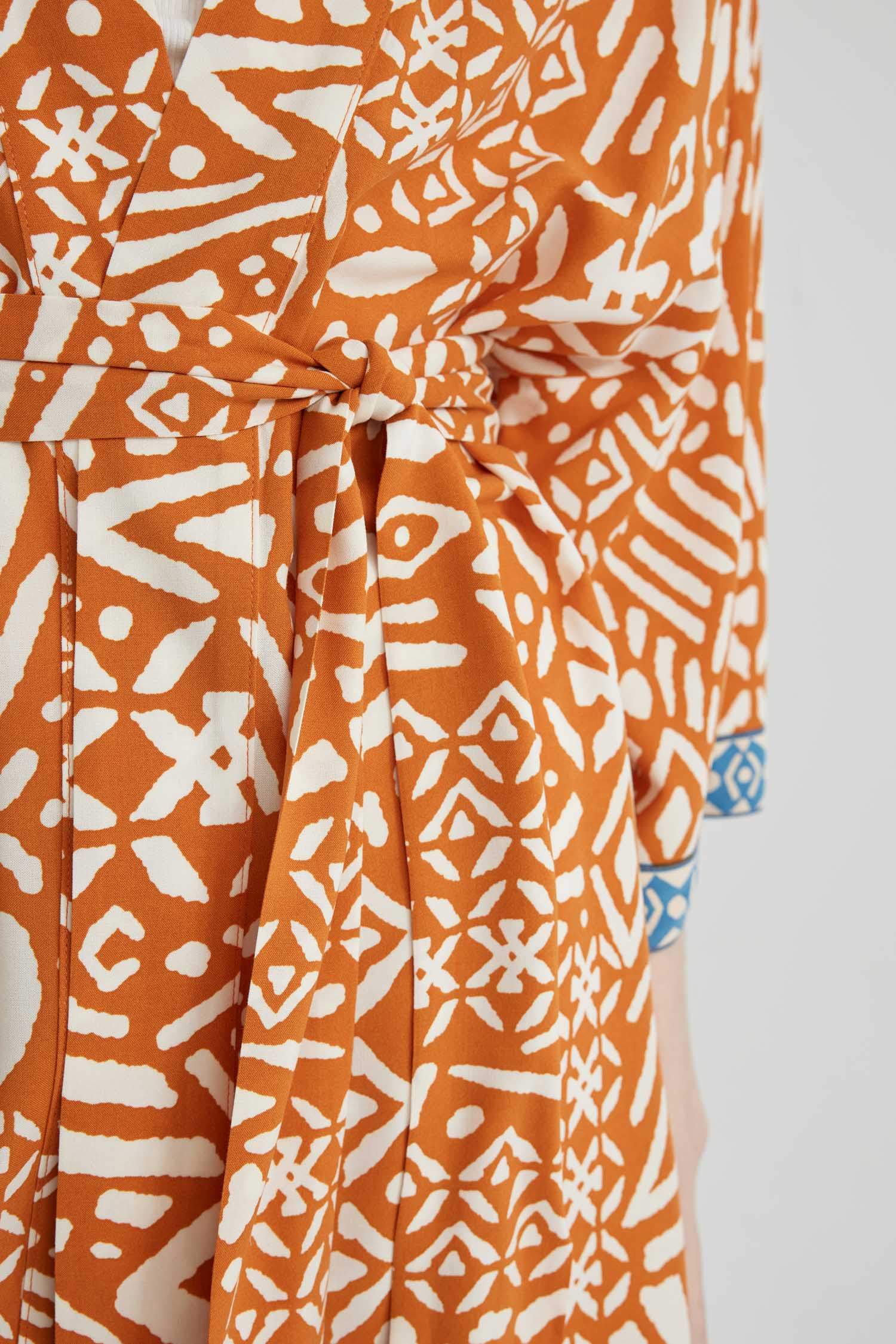 Oversize Fit Shawl Collar Long Sleeve Blouse