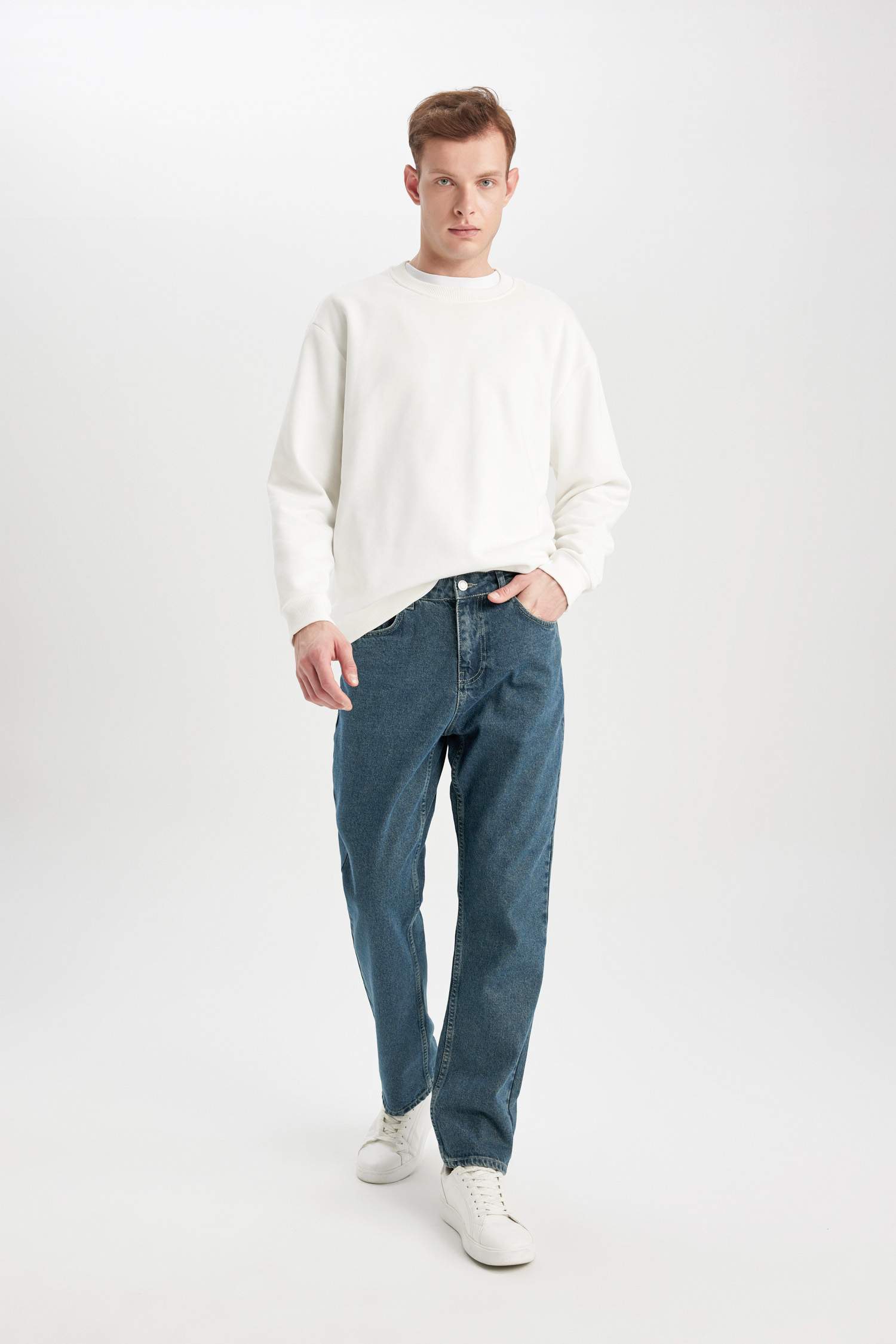 Straight Fit Normal Waist Jeans