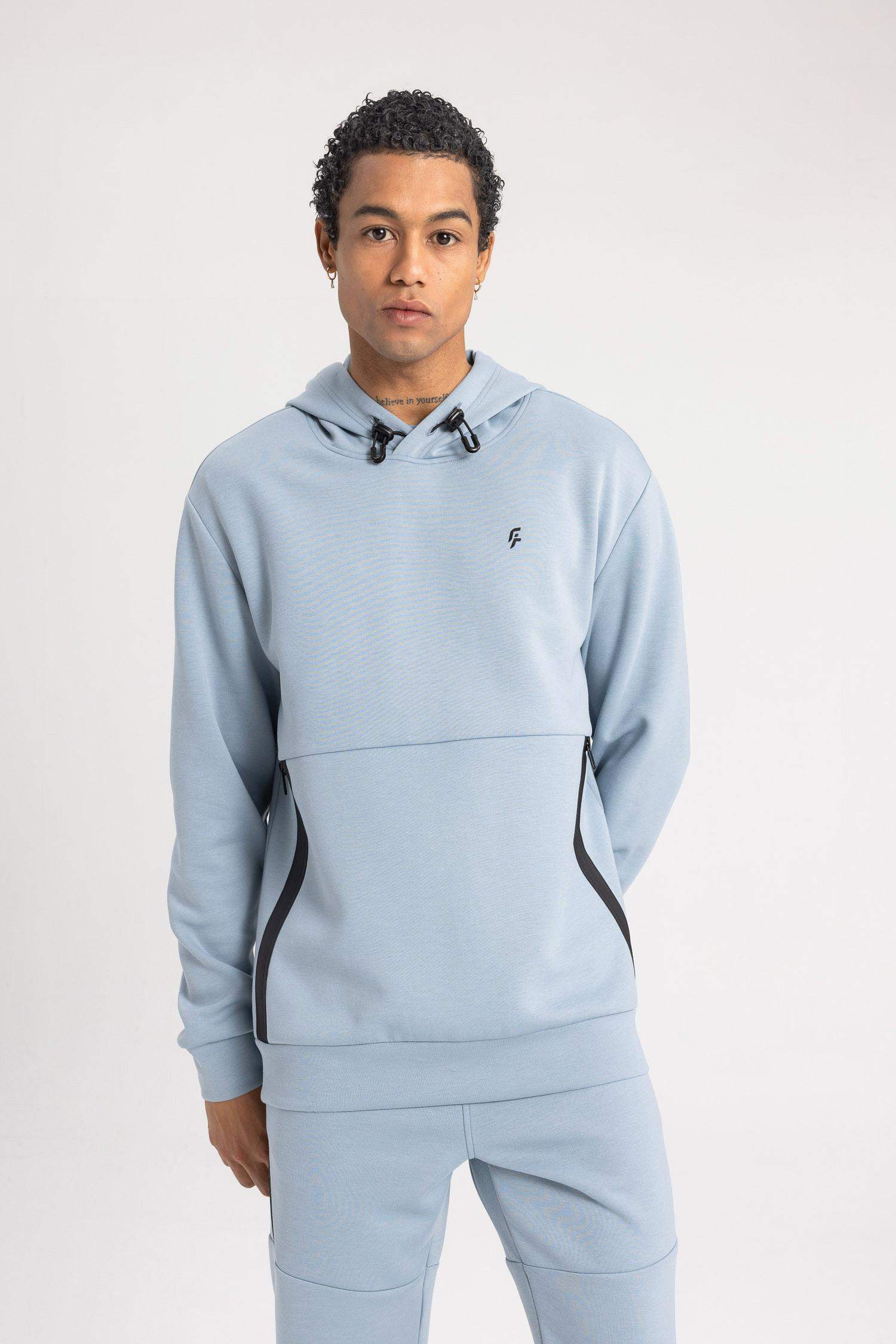 سويت شيرت رياضي قماش سكوبا قصة عادية بجيب من DeFactoFit