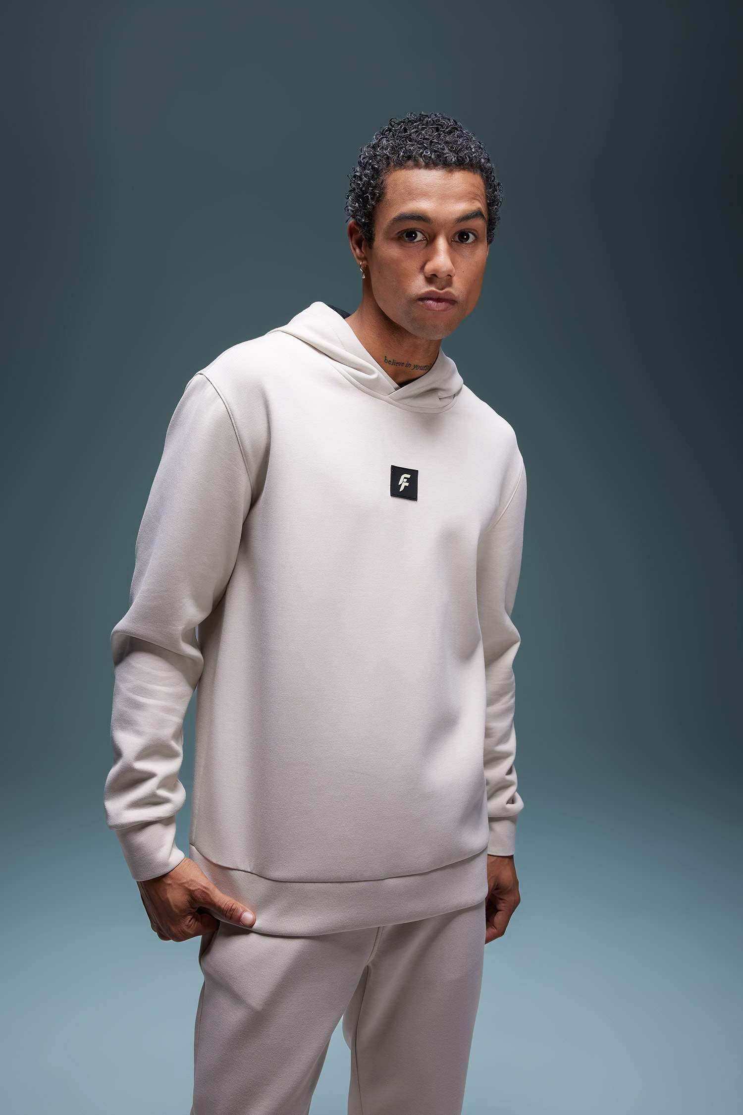 DeFactoFit Standard Fit Hooded Scuba Diving Fabric Sweatshirt