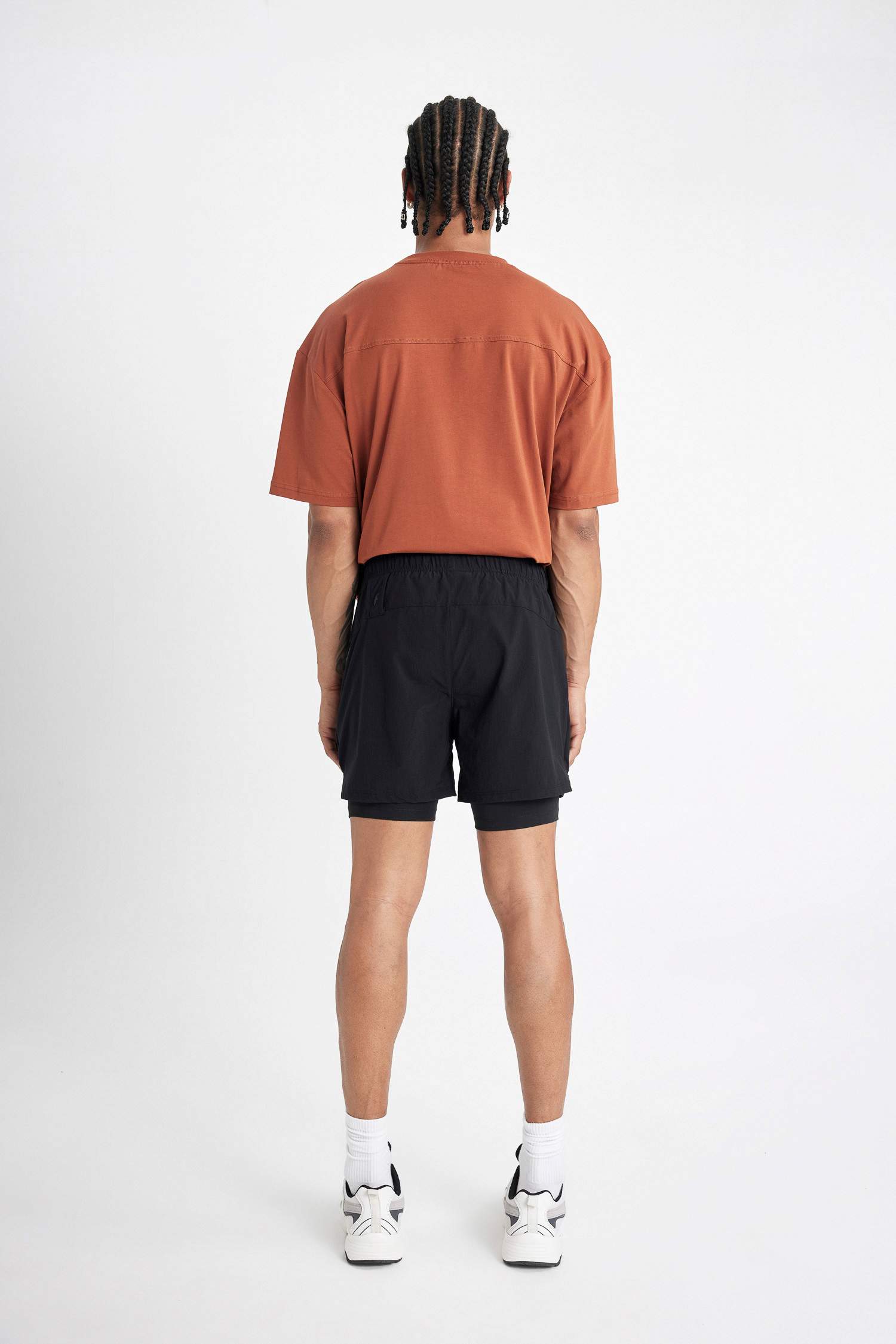 Slim Fit Woven Sports Shorts