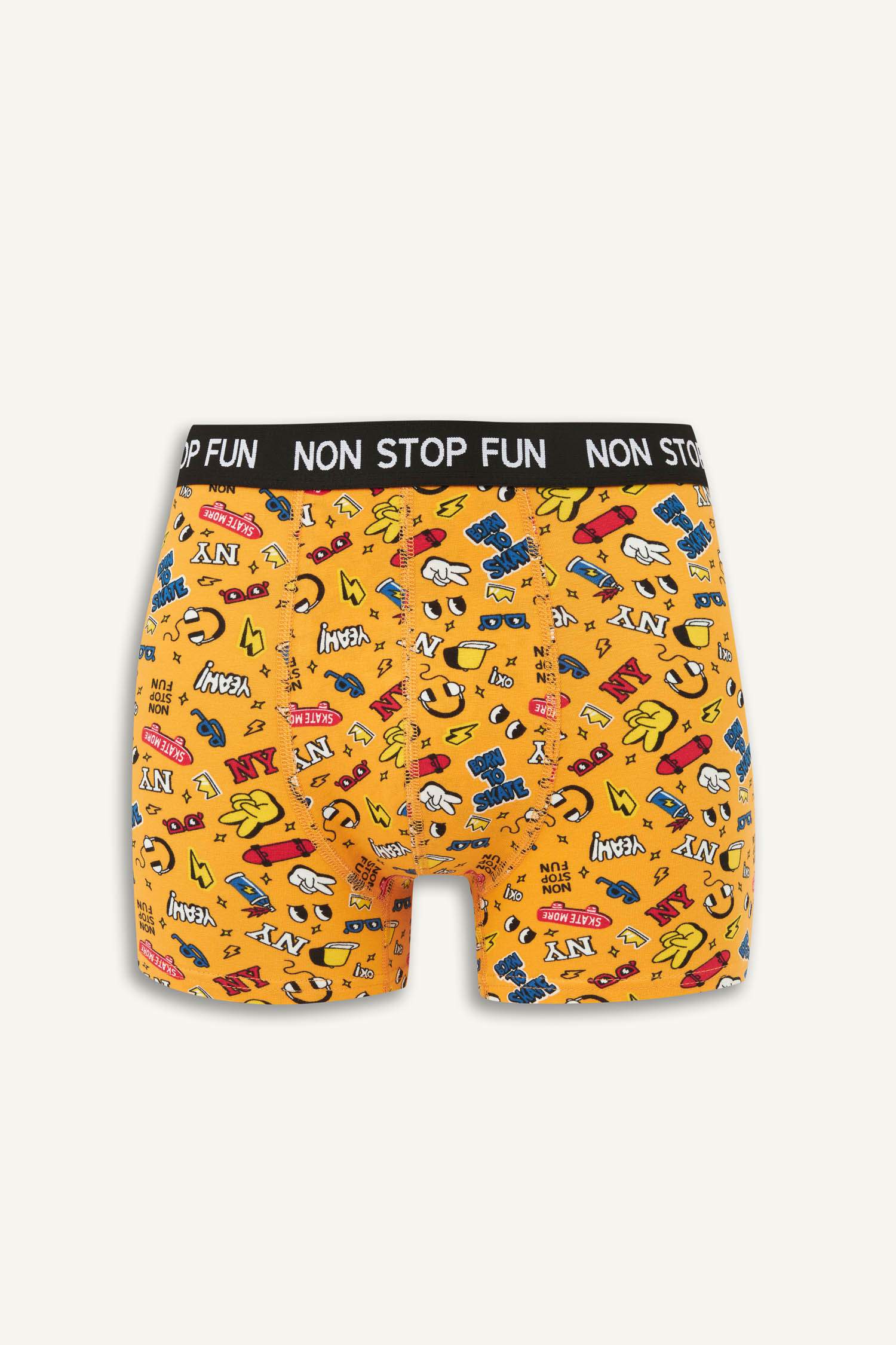 Regular Fit Patterned 3 Piece Boxers