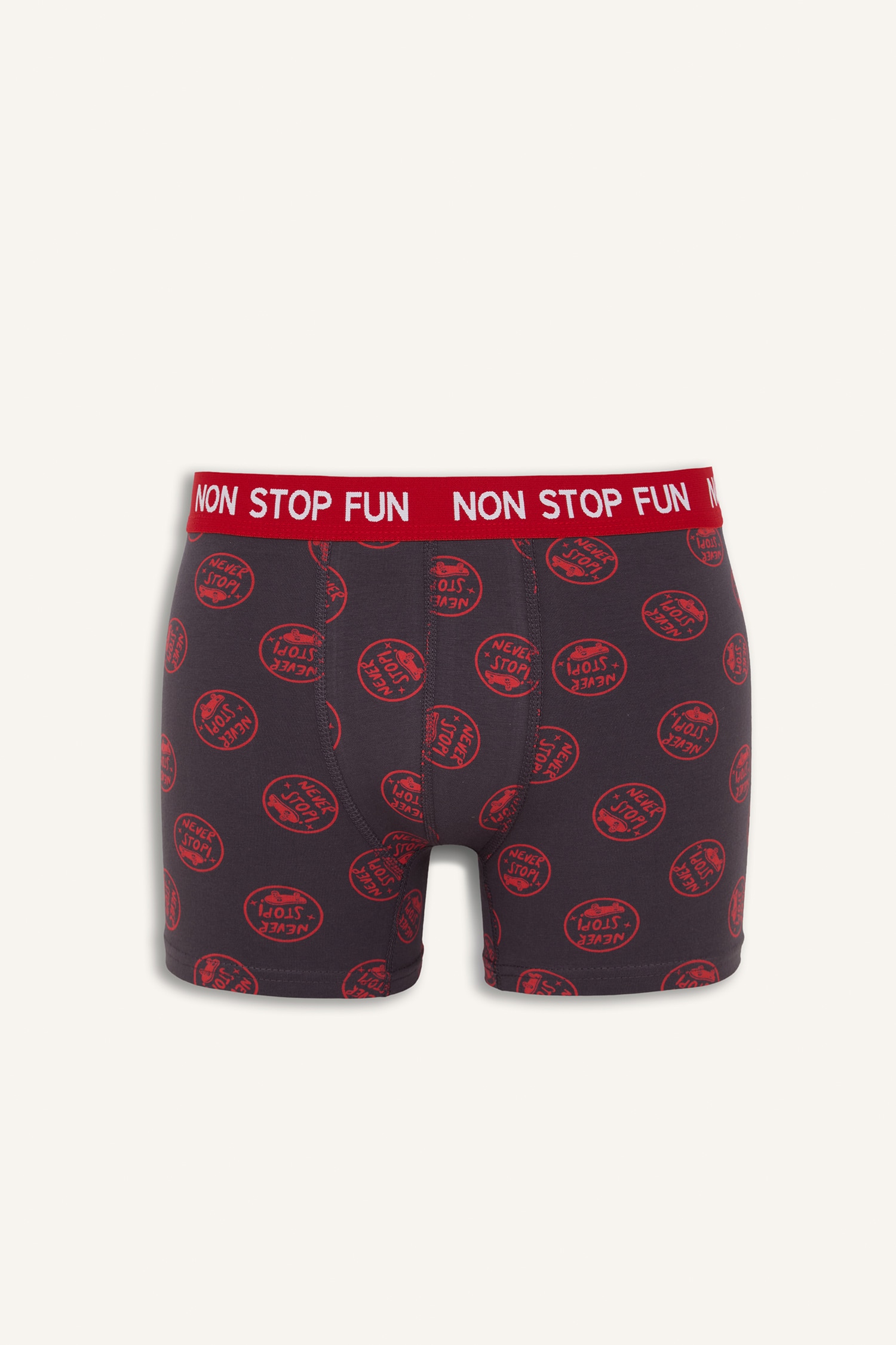 DeFacto Pamuklu Regular Fit Baskılı 3'lü Boxer görsel 5