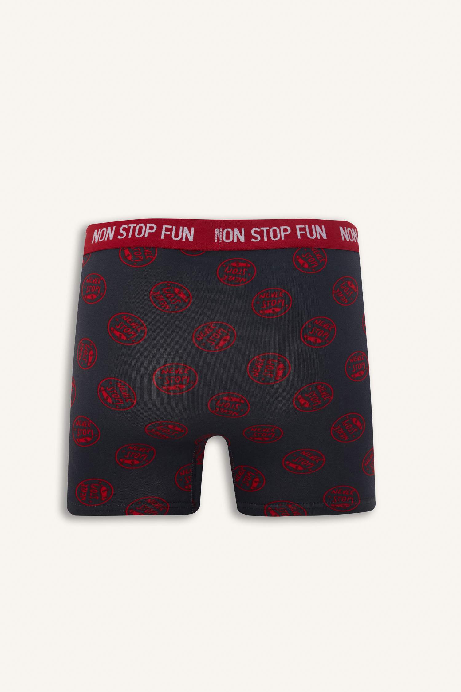 Regular Fıt Desenli 3'lü Boxer