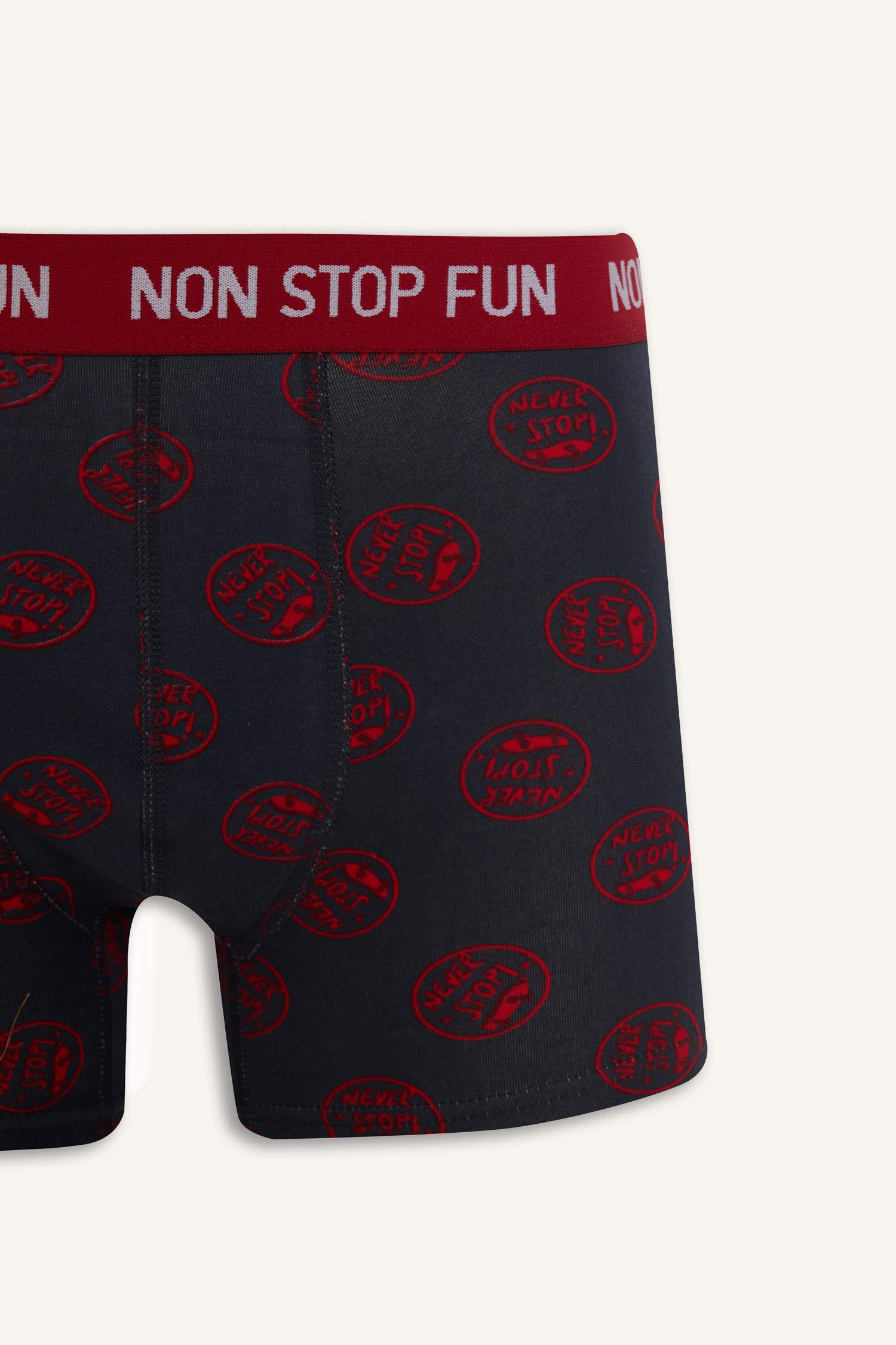 Regular Fıt Desenli 3'lü Boxer