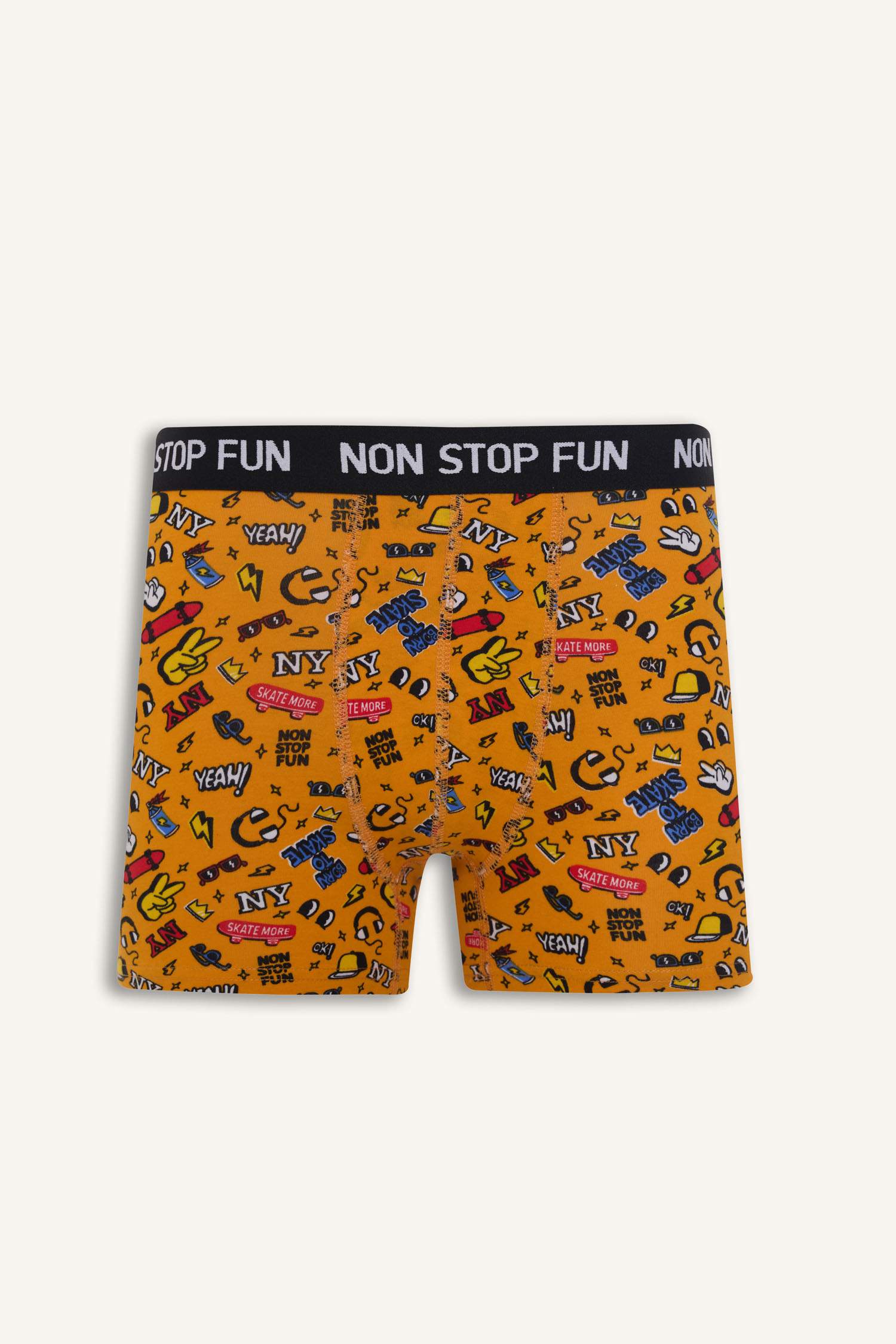 Regular Fıt Desenli 3'lü Boxer