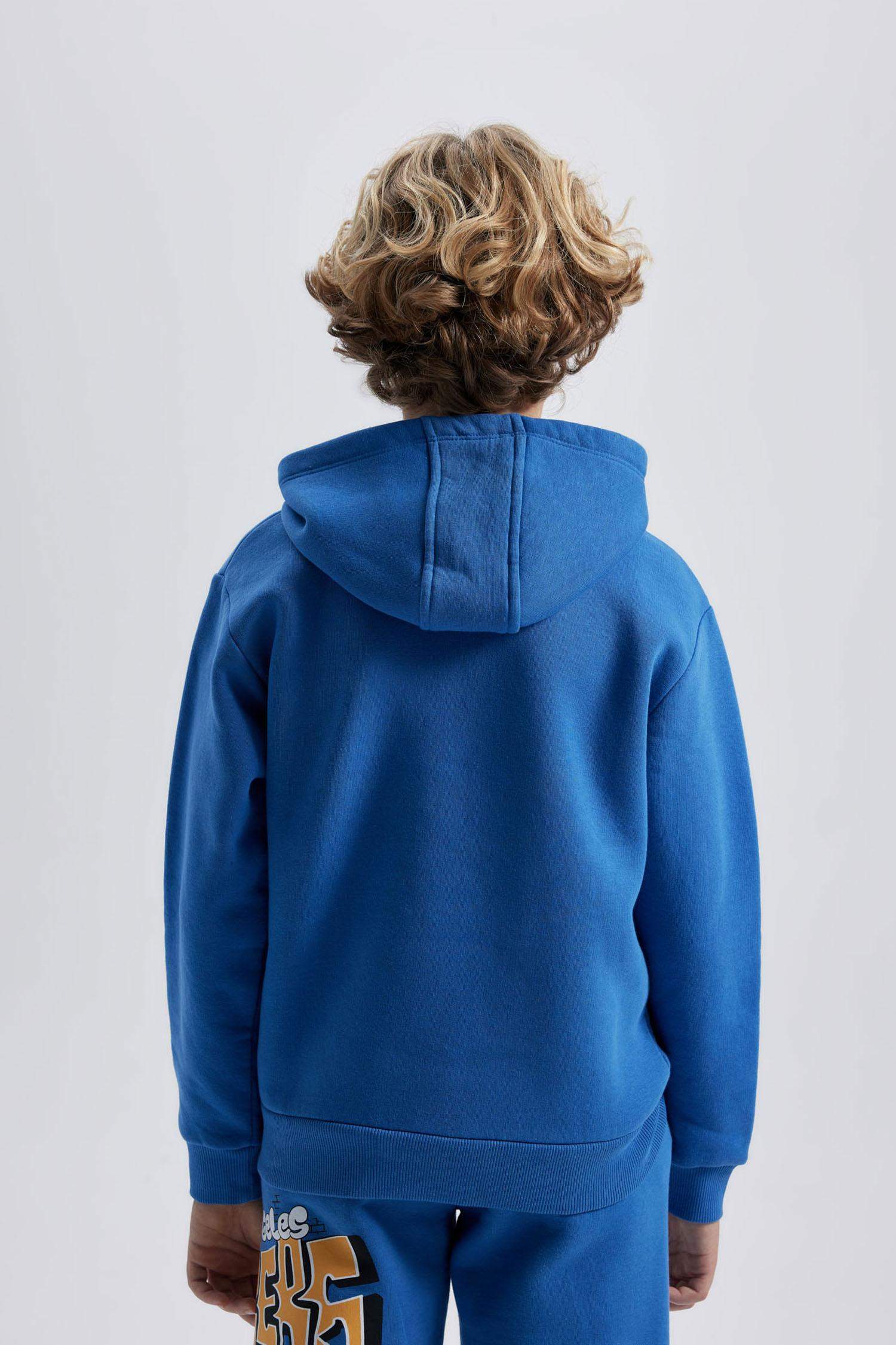 Blue BOYS & TEENS Boys' Defacto Fit Regular Fit Thick Sweatshirt Fabric NBA  New York Knicks Licensed Hoodie Sweatshirt 2662671