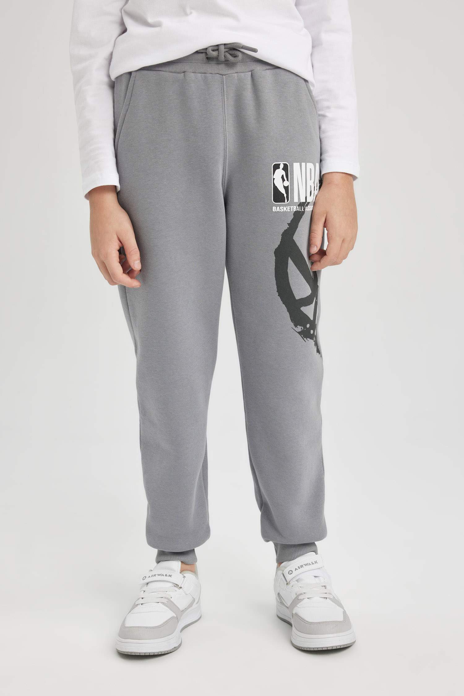 Boy NBA Wordmark Thick Sweatpants