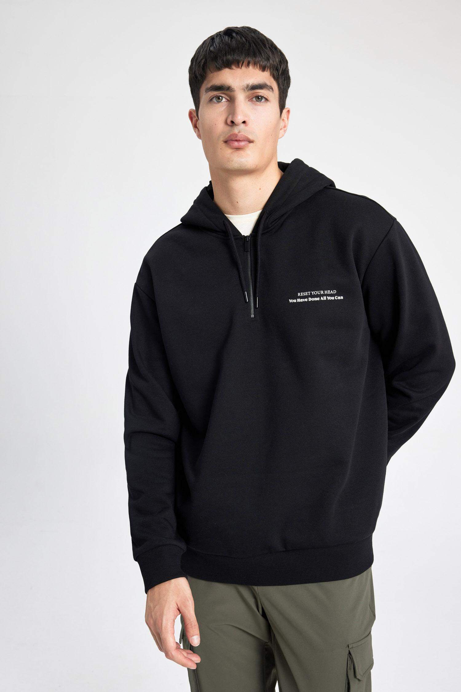 Свитшот оверсайз с капюшоном