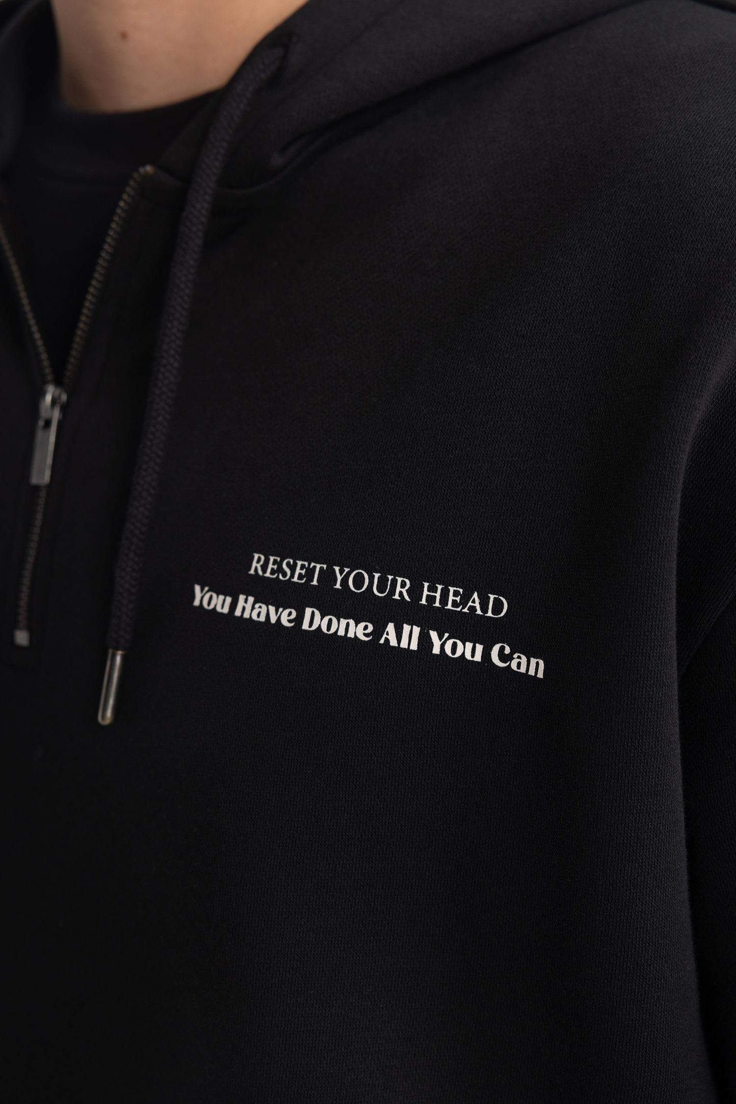 Свитшот оверсайз с капюшоном