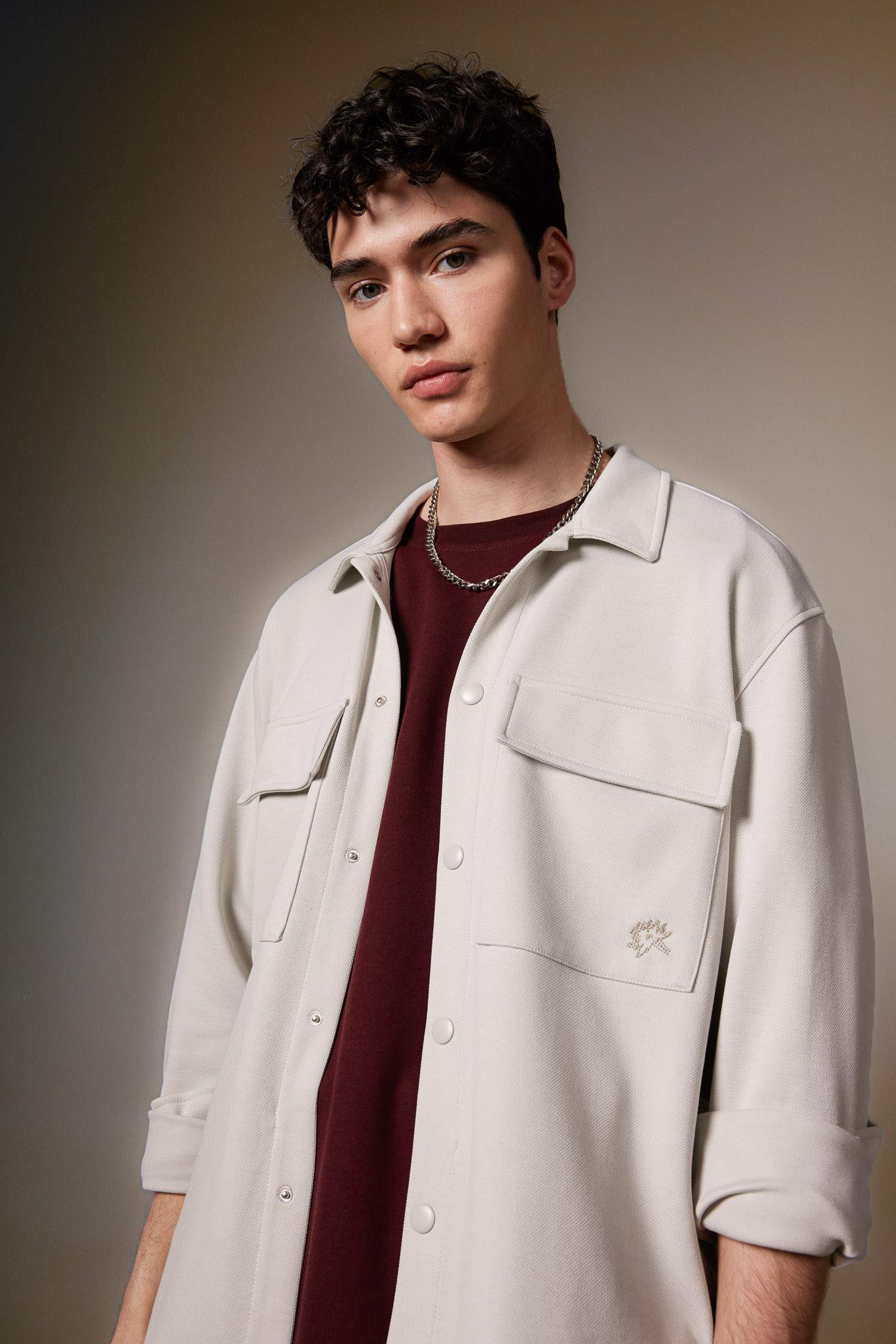 Relax Fit Çıtçıt Kapamalı Uzun Kollu Gömlek