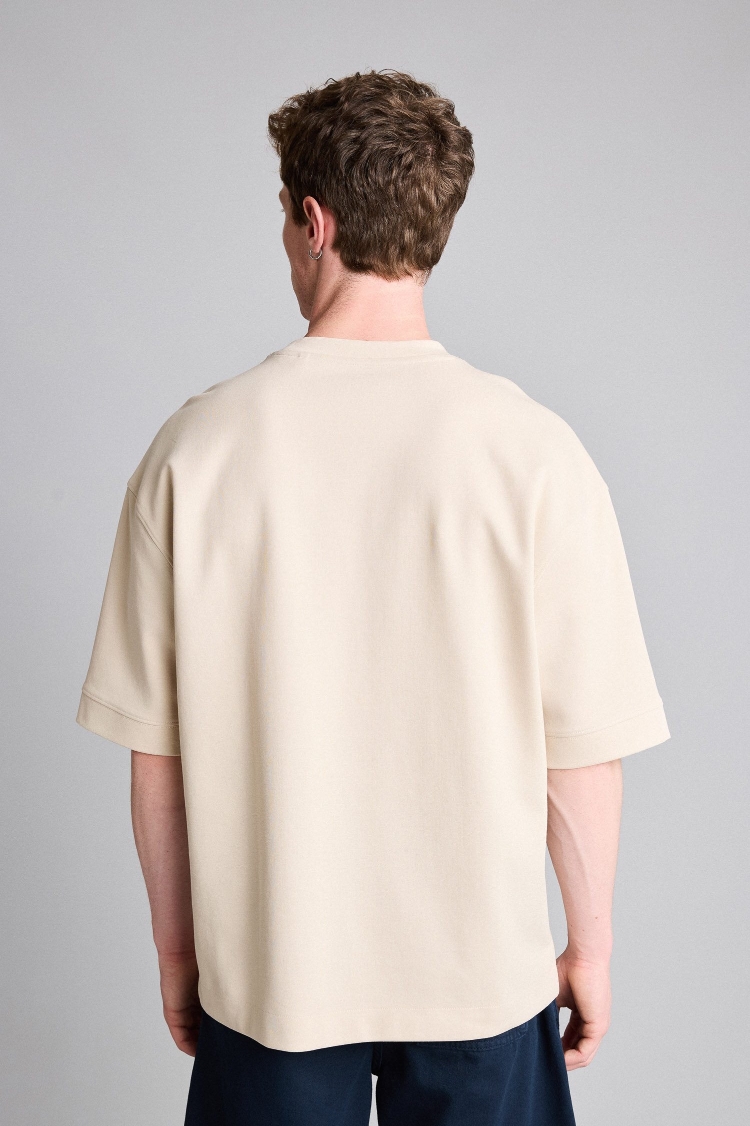 DeFacto Nefes Alabilir Loose Fit Kısa Kollu Basic Tişört görsel 5