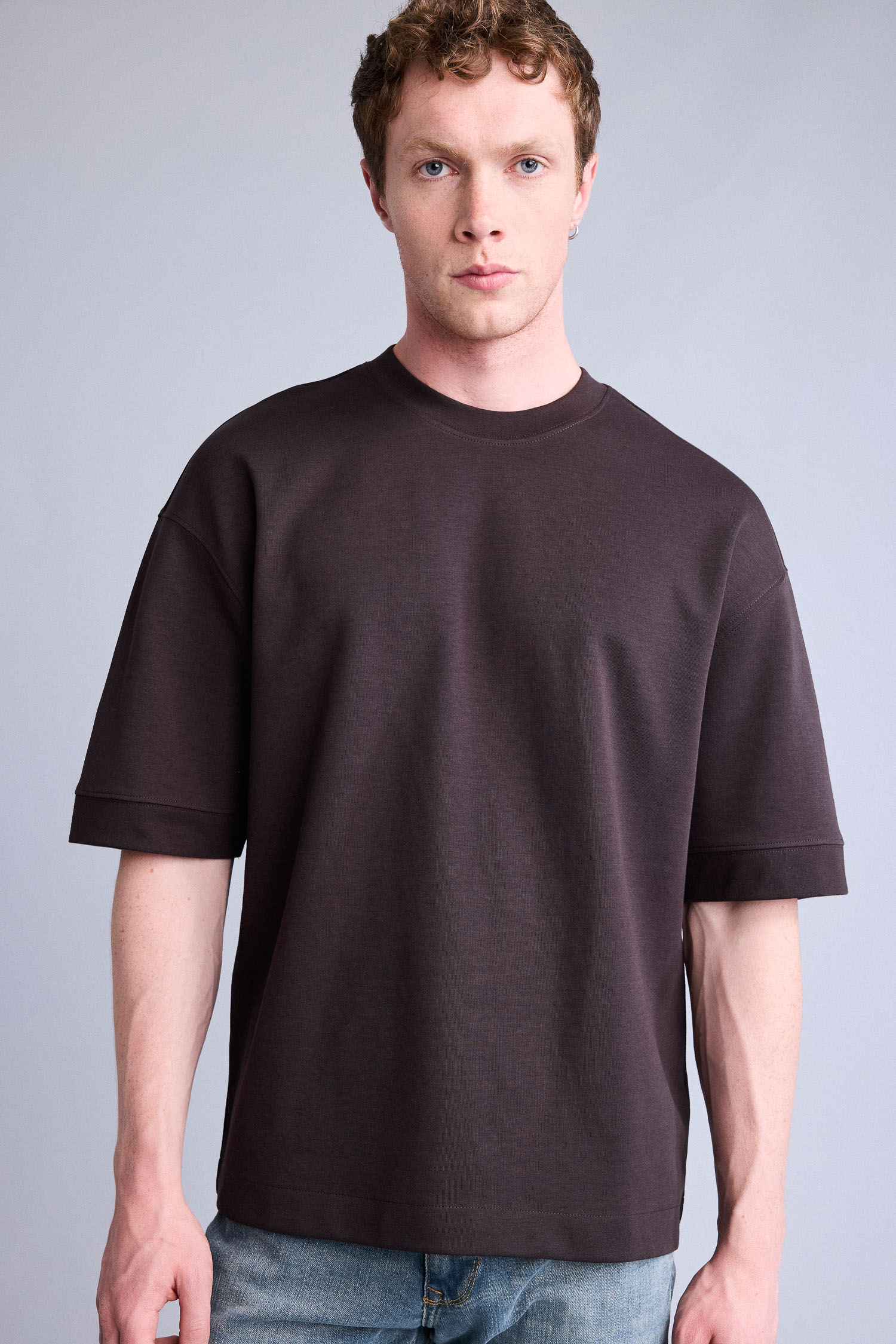 DeFacto Nefes Alabilir Loose Fit Kısa Kollu Basic Tişört görsel 4