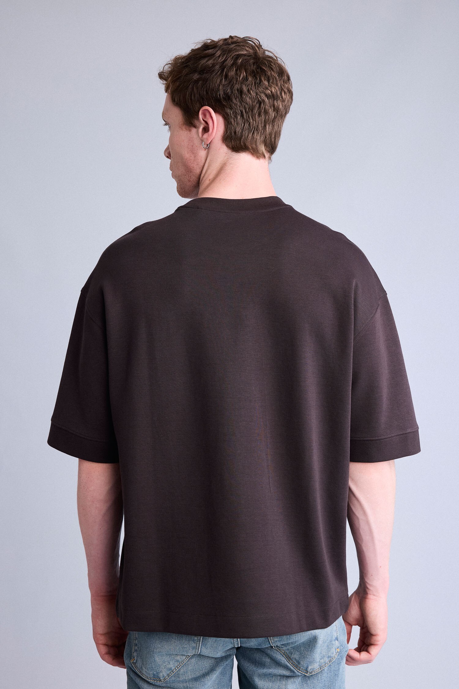 DeFacto Nefes Alabilir Loose Fit Kısa Kollu Basic Tişört görsel 6