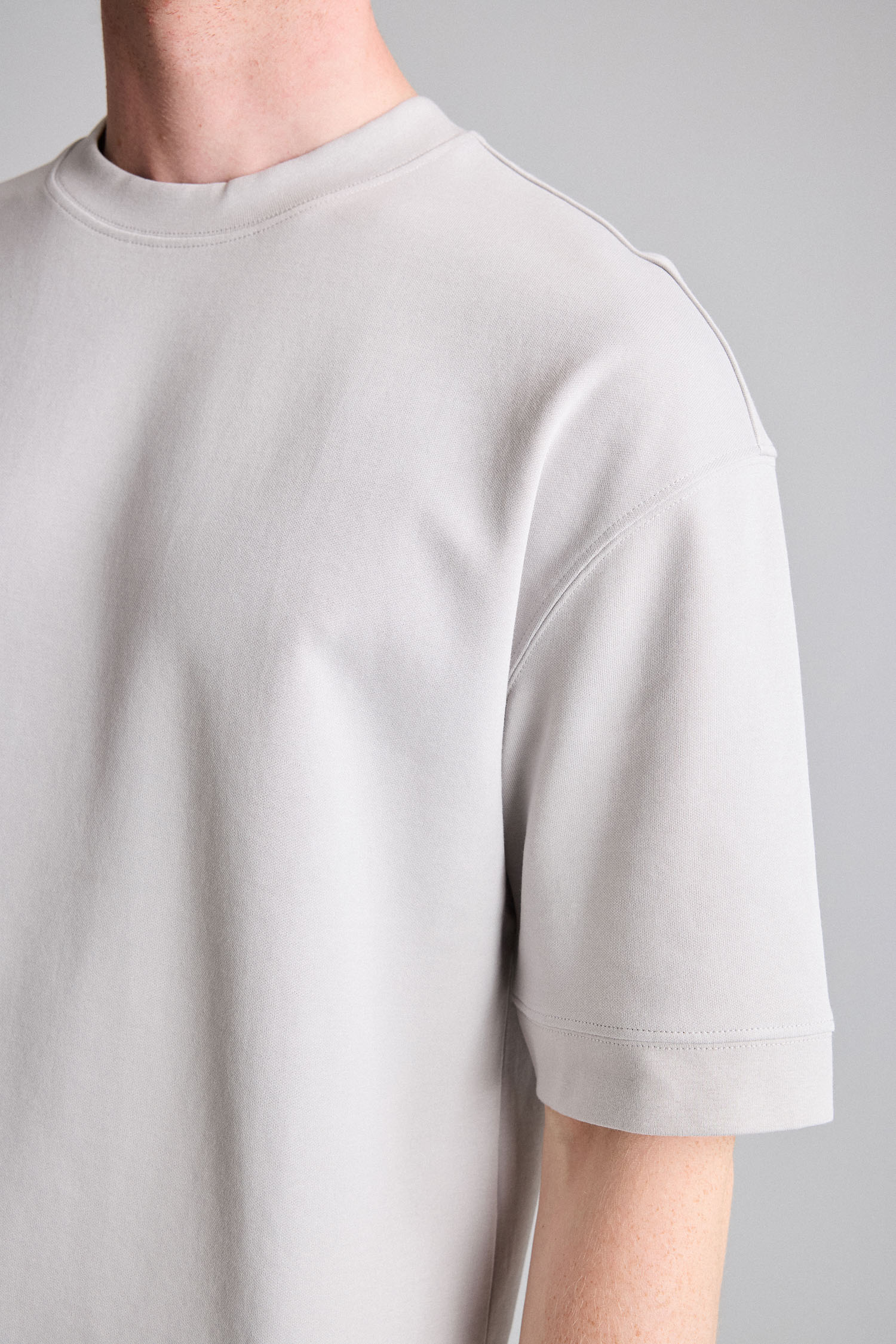 DeFacto Nefes Alabilir Loose Fit Kısa Kollu Basic Tişört görsel 3