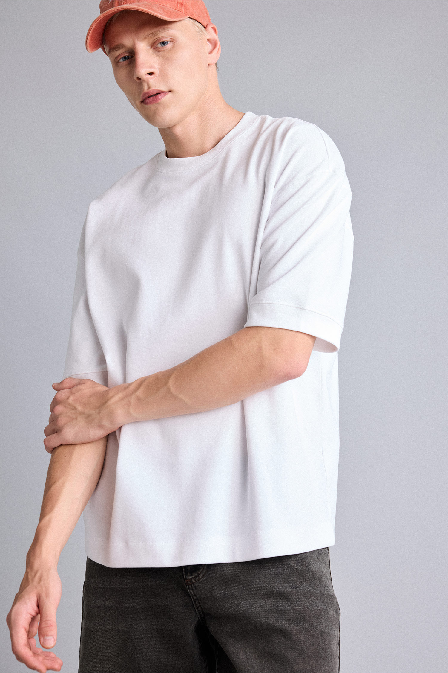 DeFacto Nefes Alabilir Loose Fit Kısa Kollu Basic Tişört