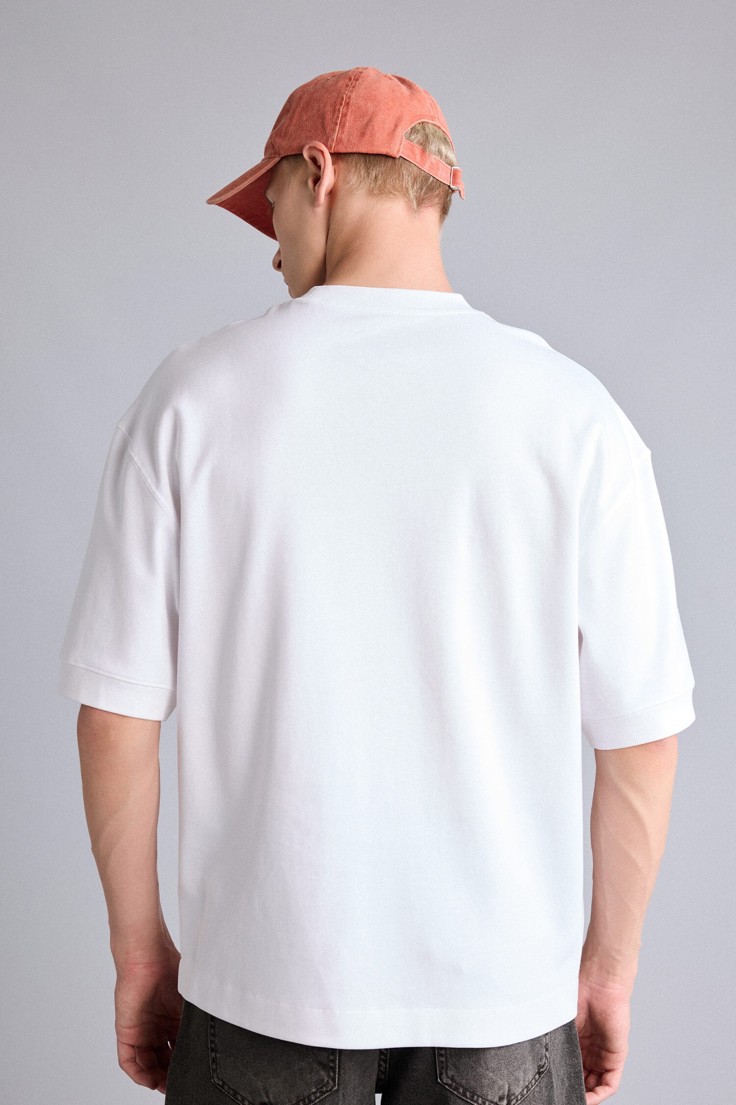 DeFacto Nefes Alabilir Loose Fit Kısa Kollu Basic Tişört görsel 5