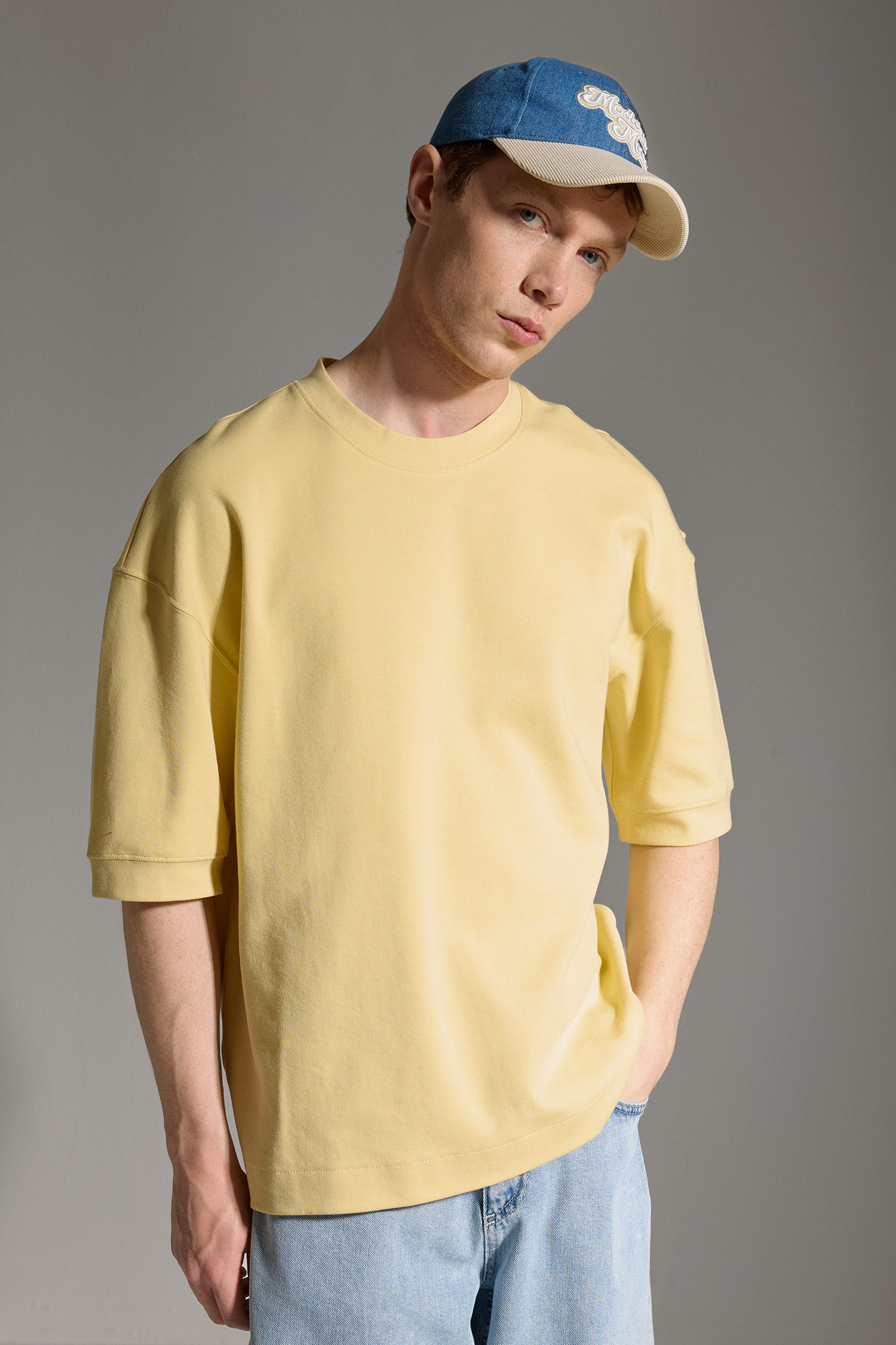 DeFacto Nefes Alabilir Loose Fit Kısa Kollu Basic Tişört