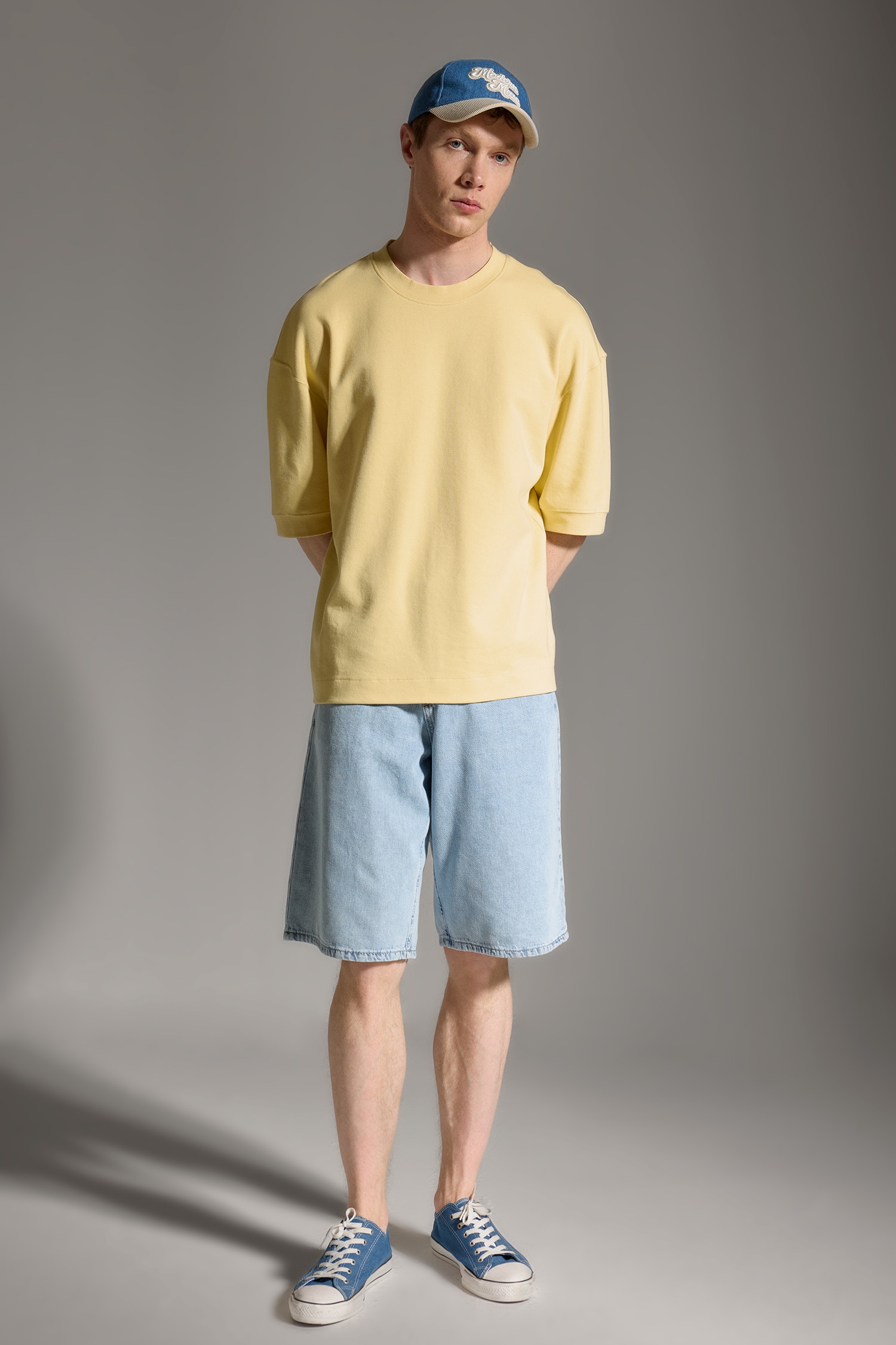 DeFacto Nefes Alabilir Loose Fit Kısa Kollu Basic Tişört görsel 2