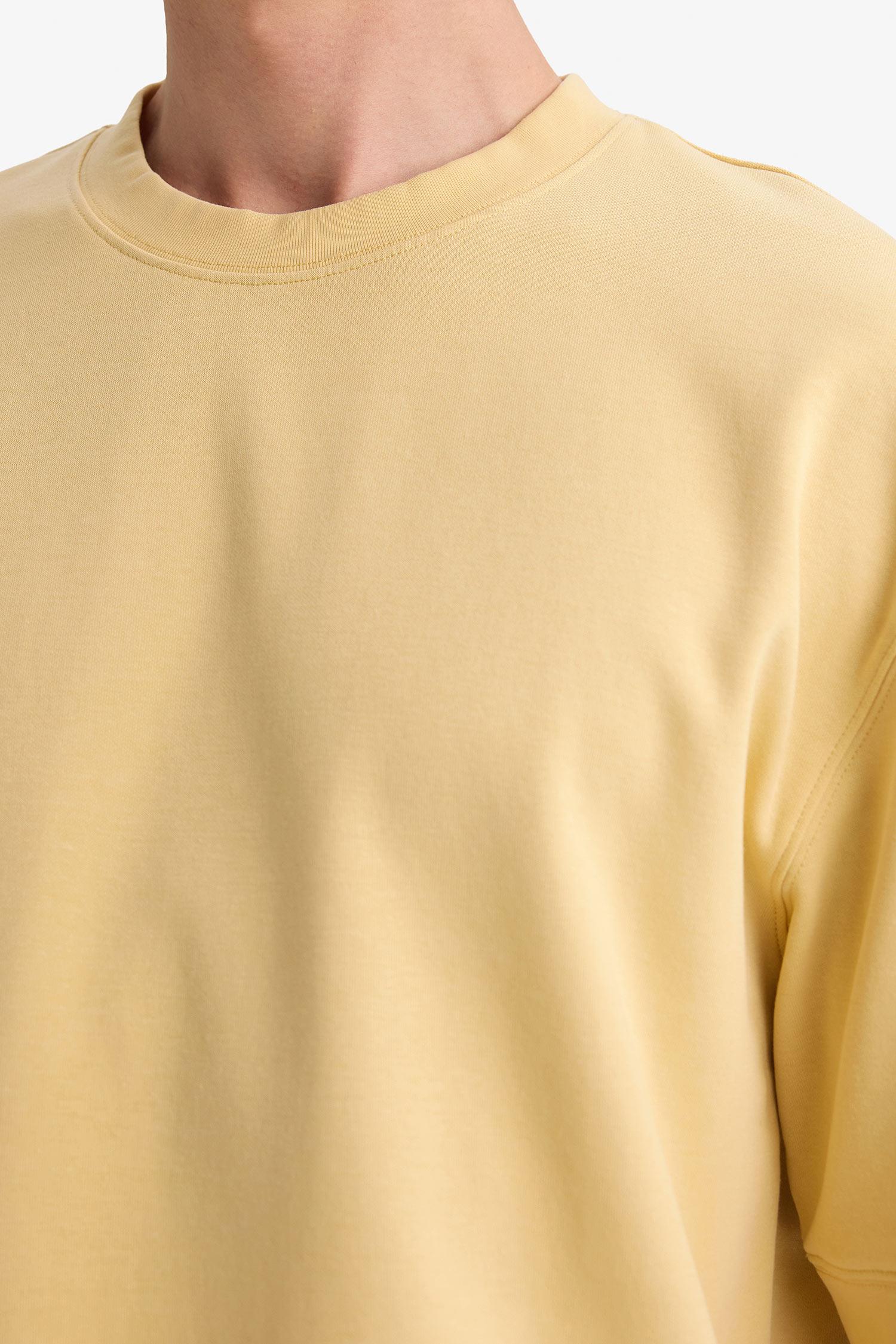 DeFacto Nefes Alabilir Loose Fit Kısa Kollu Basic Tişört görsel 5