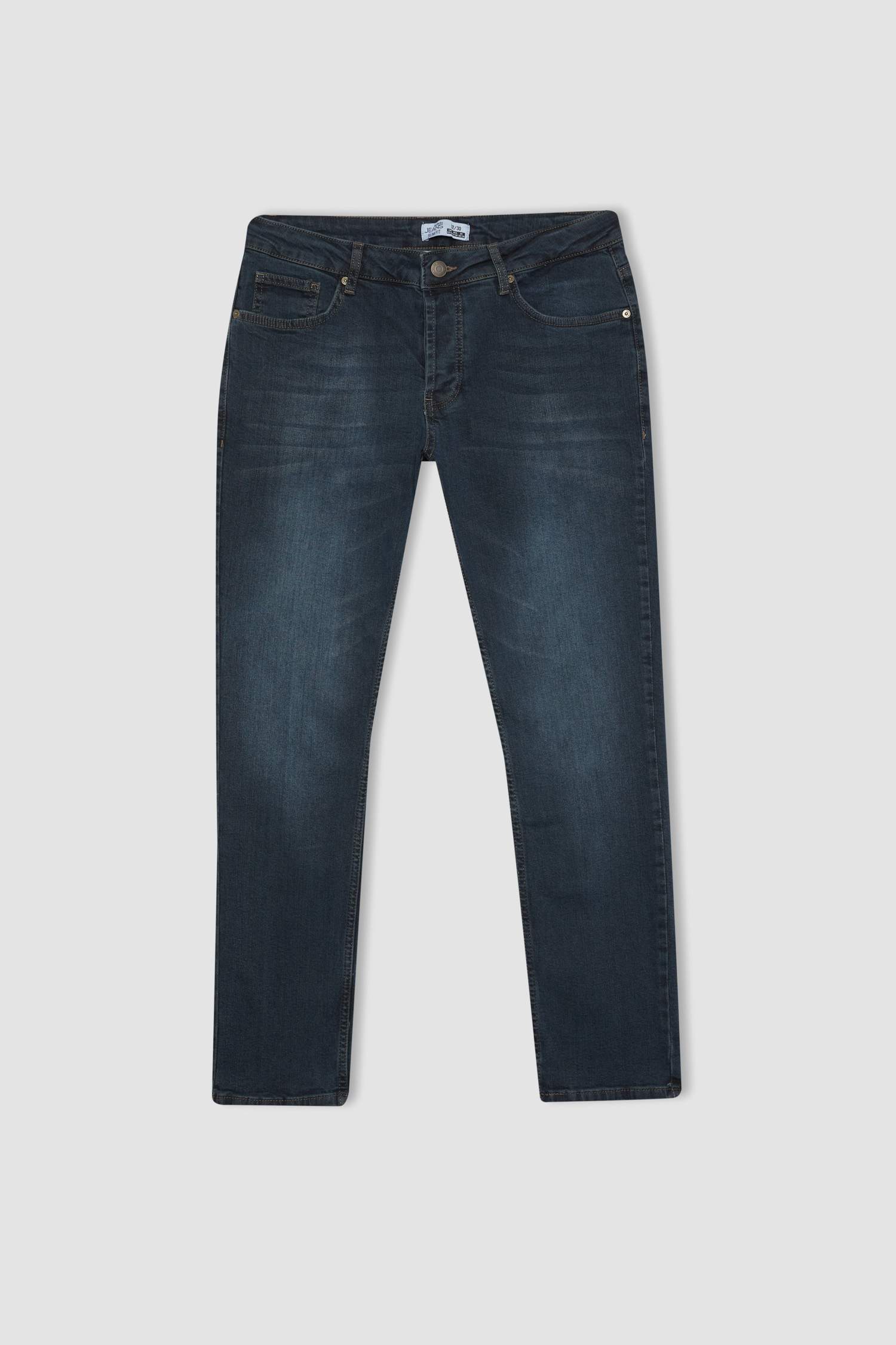 بنطلون جينز بيدرو سليم فيت بخصر عادي