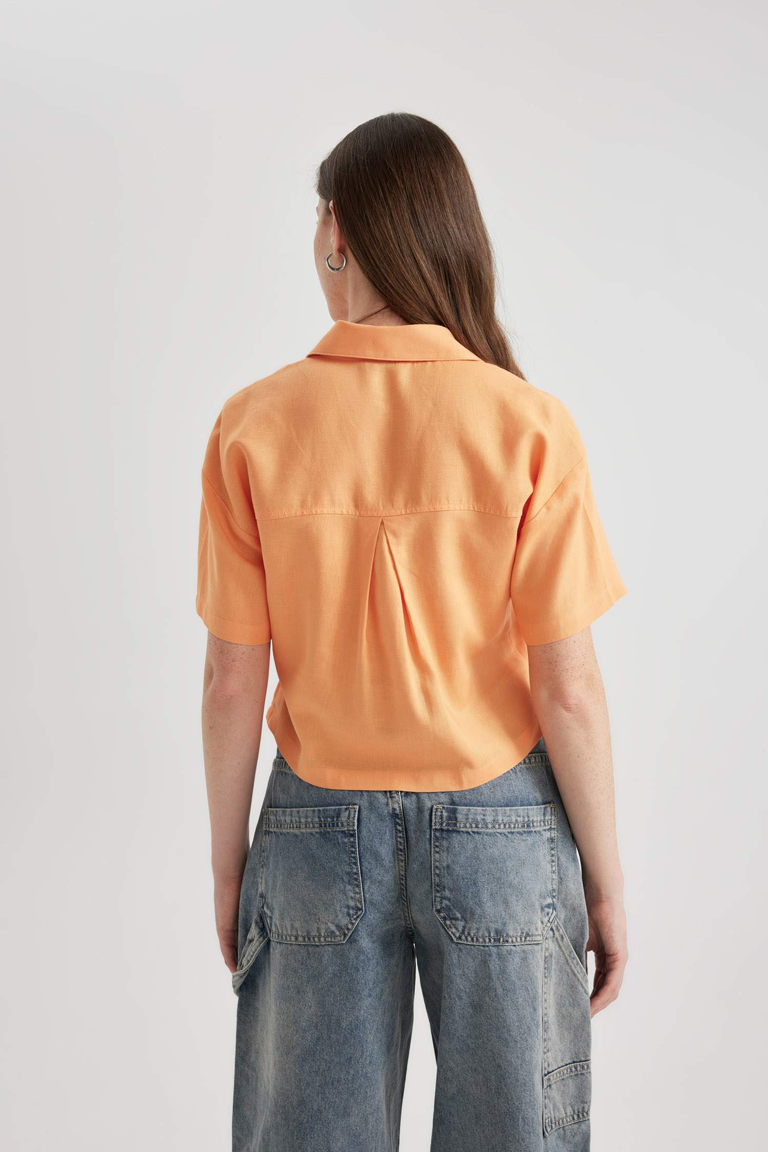 Рубашка оверсайз с коротким рукавом