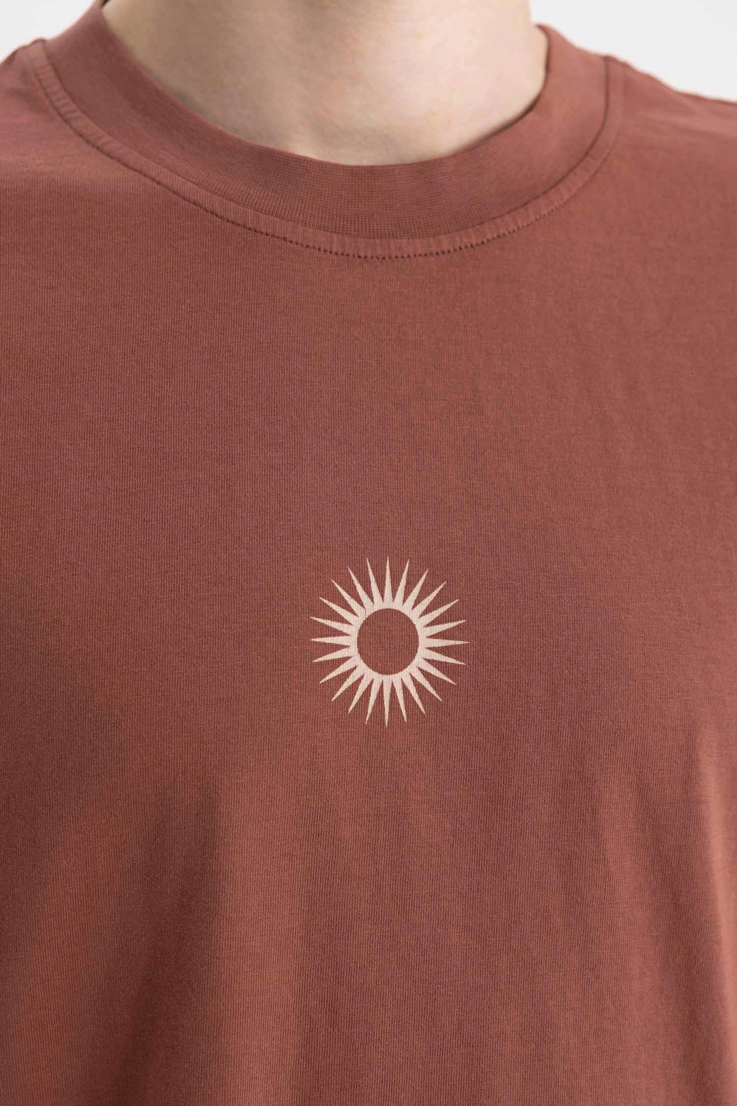 Oversize Fit Crew Neck Back Printed T-Shirt