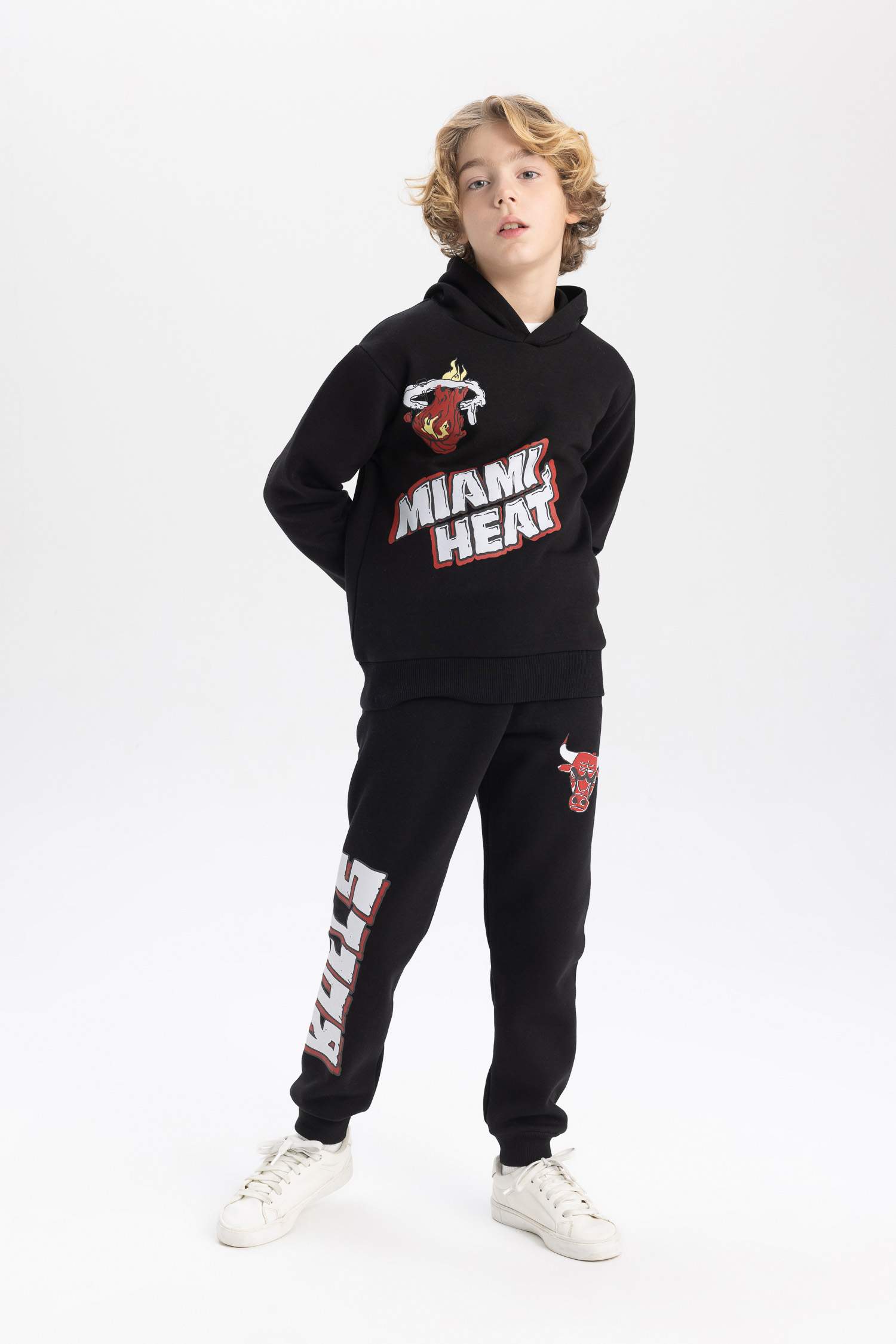 Штаны NBA Chicago Bulls из плотной ткани для мальчиков