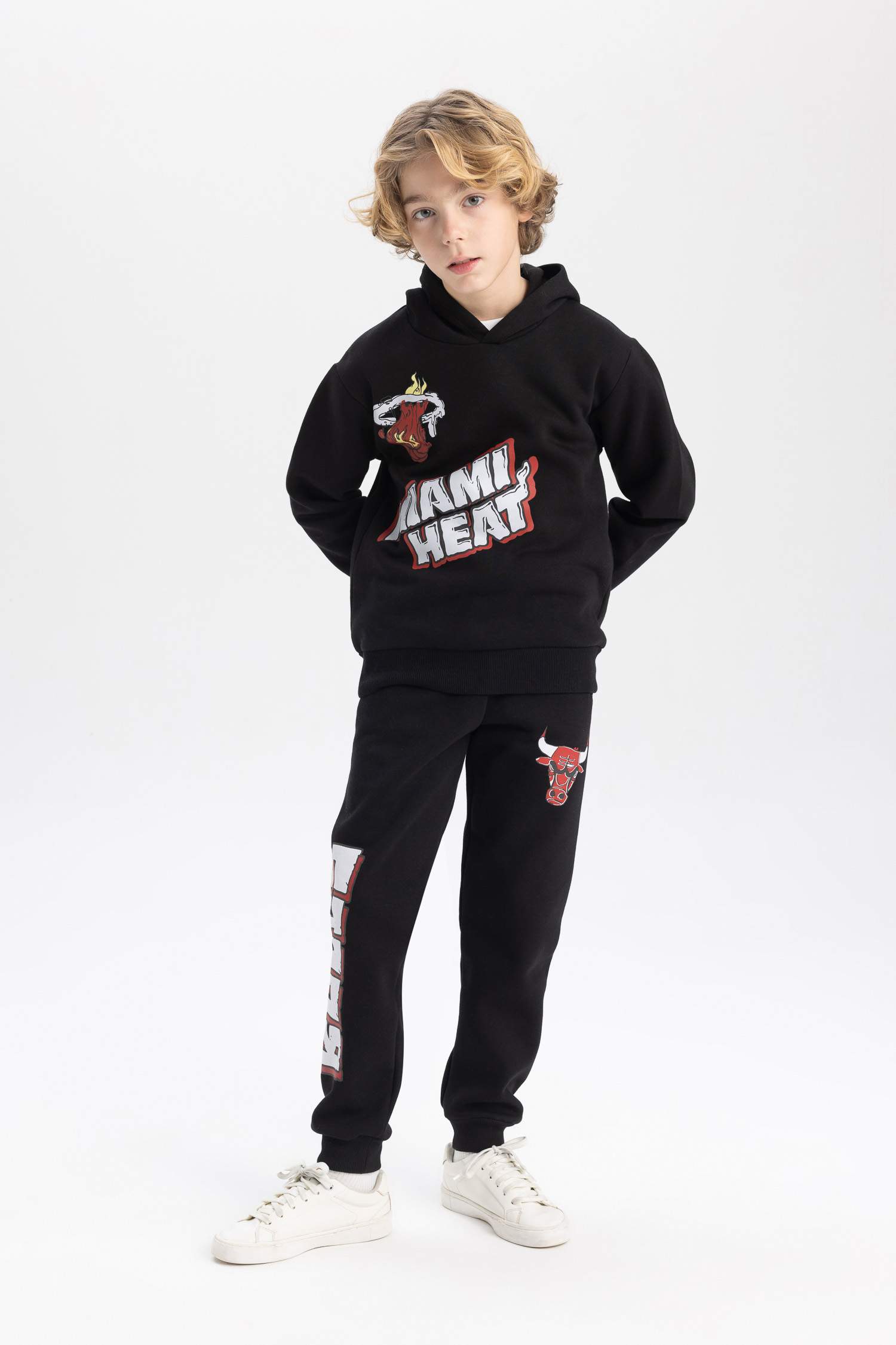 Штаны NBA Chicago Bulls из плотной ткани для мальчиков