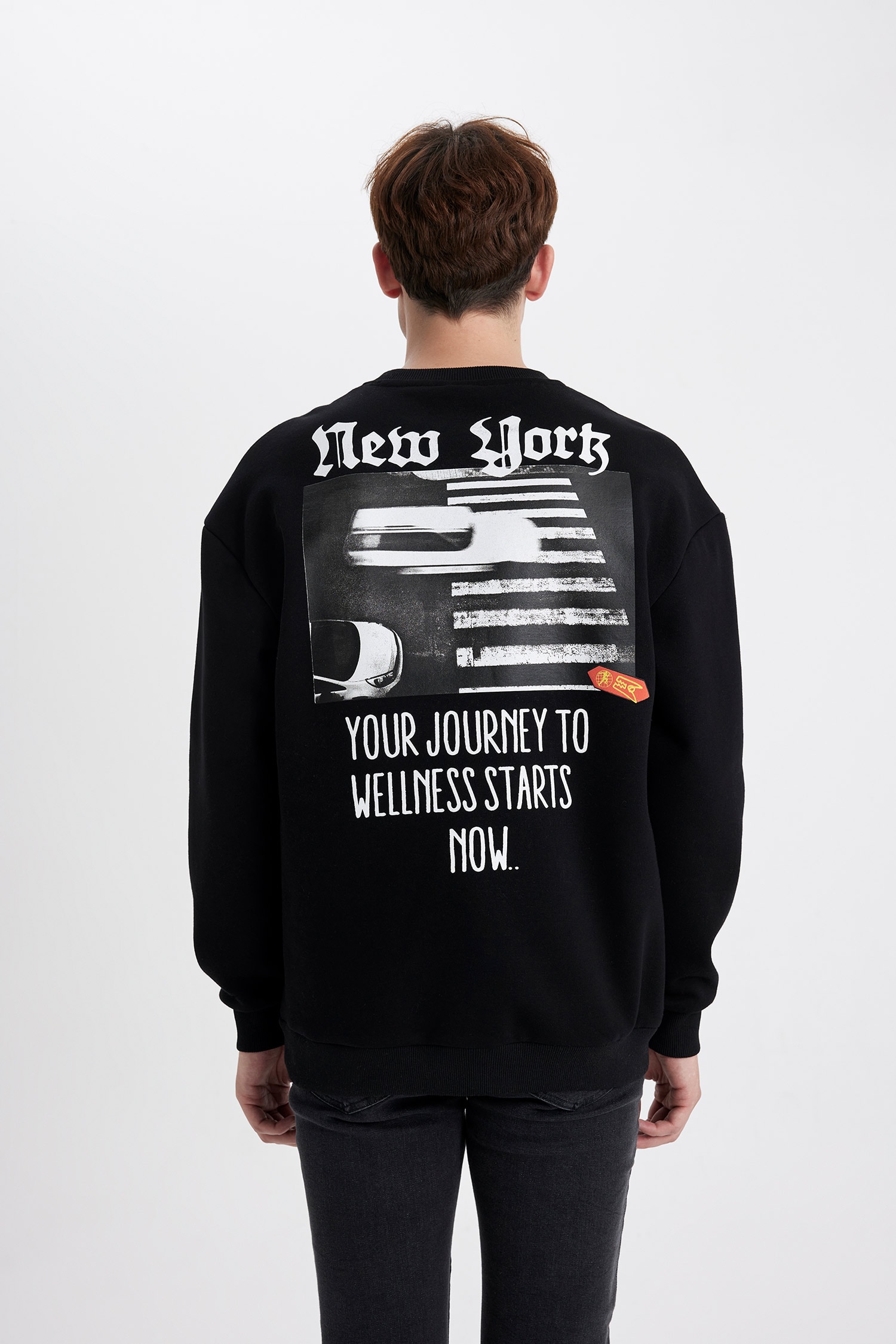 Black Man Comfort Fit Sweatshirt 2990849 | DeFacto