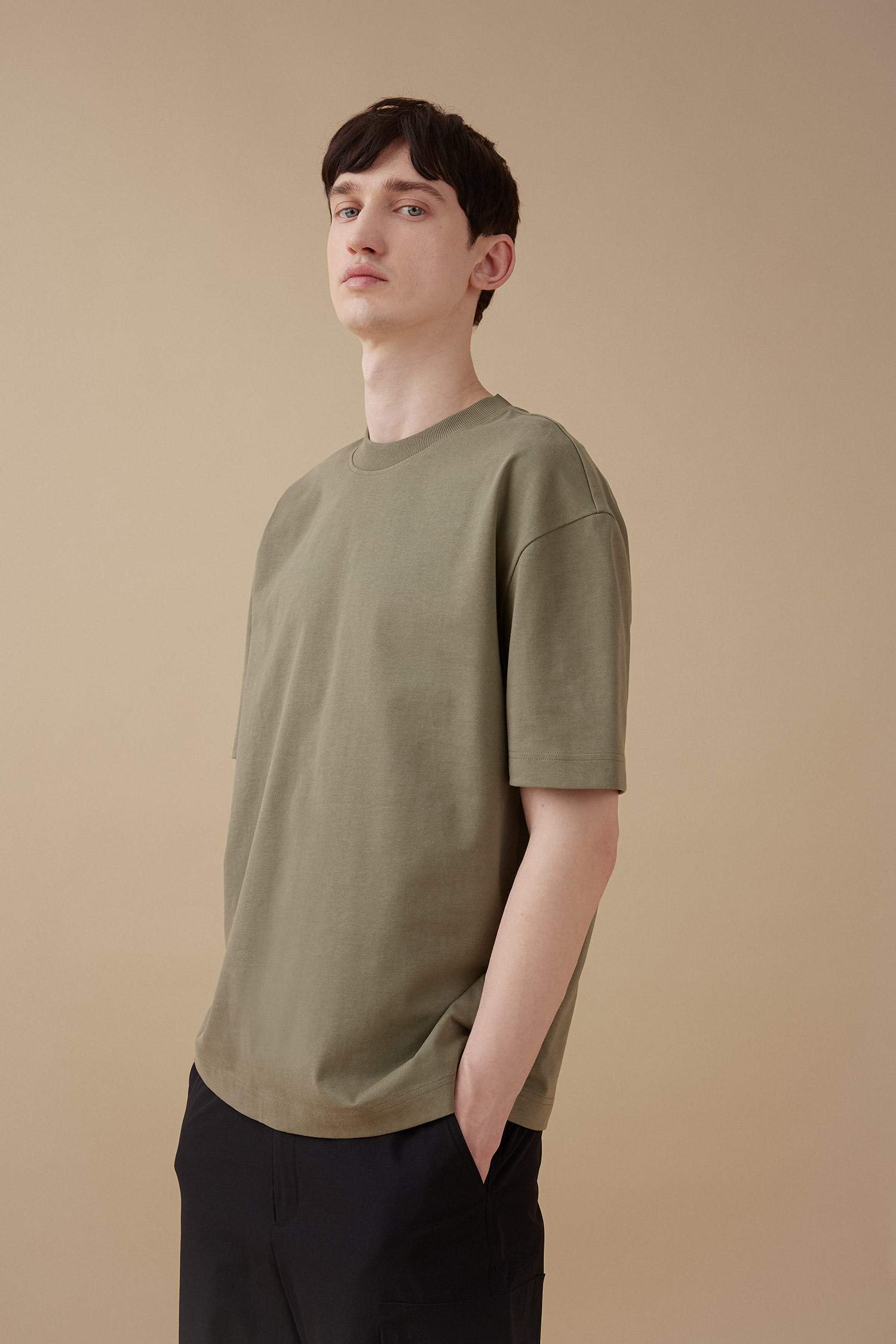 Oversize Fit Crew Neck Short Sleeve T-Shirt