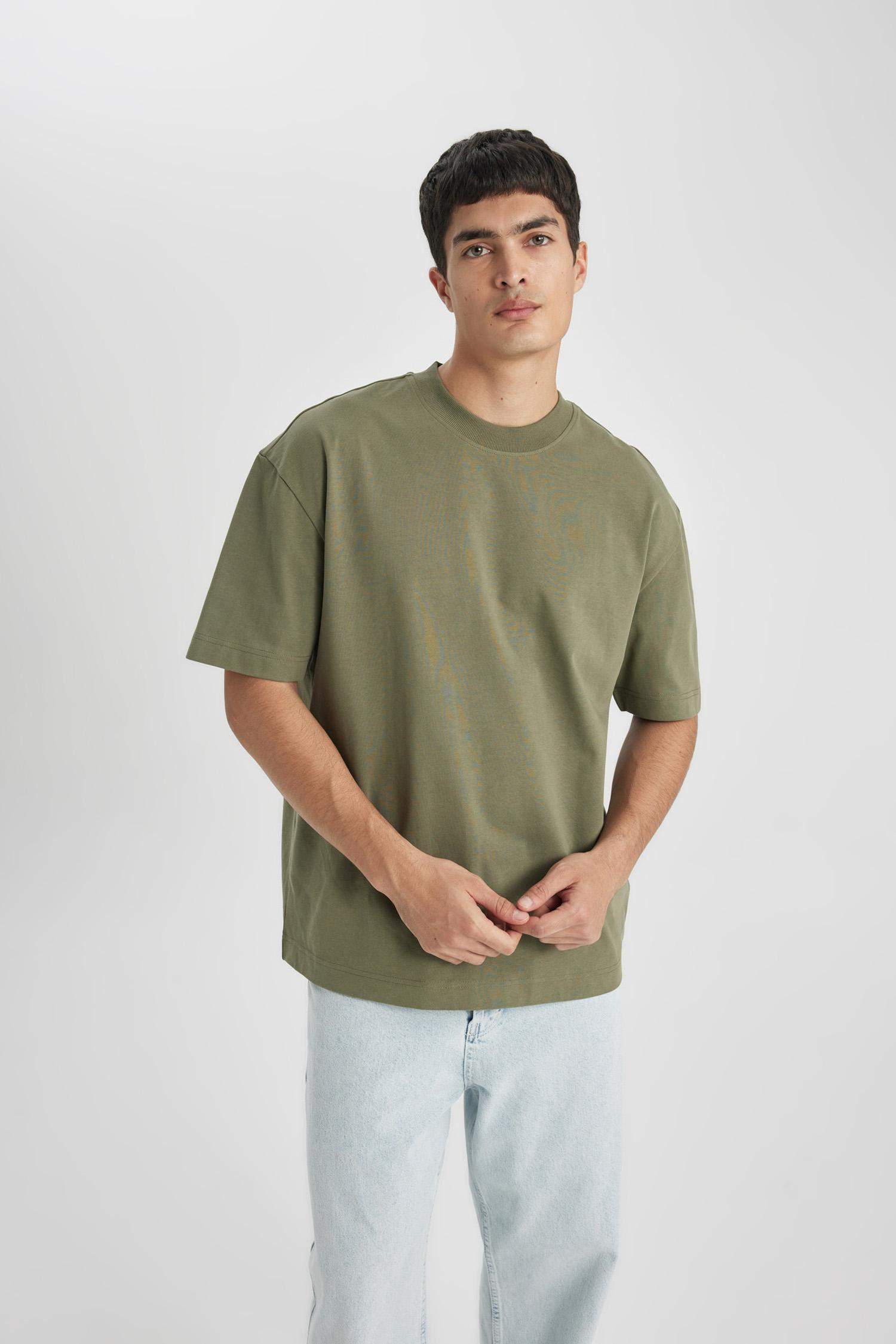 Oversize Fit Crew Neck Short Sleeve T-Shirt
