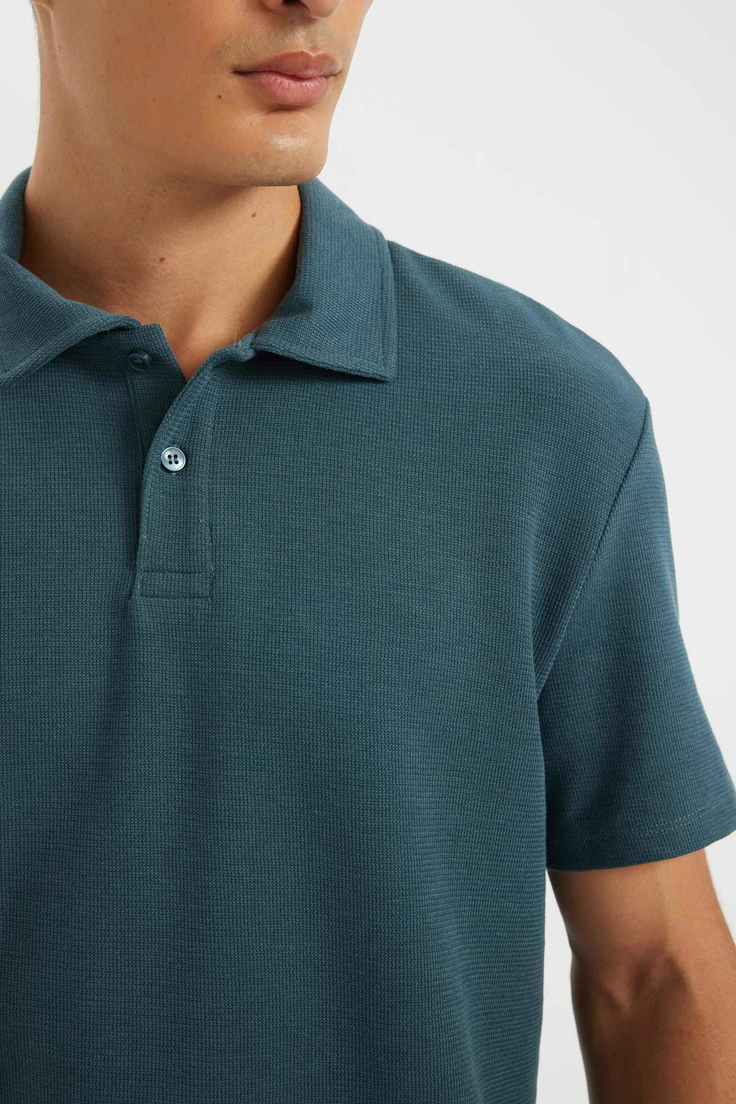 New Regular Fit Polo Yaka Basic Düz Kısa Kollu Tişört