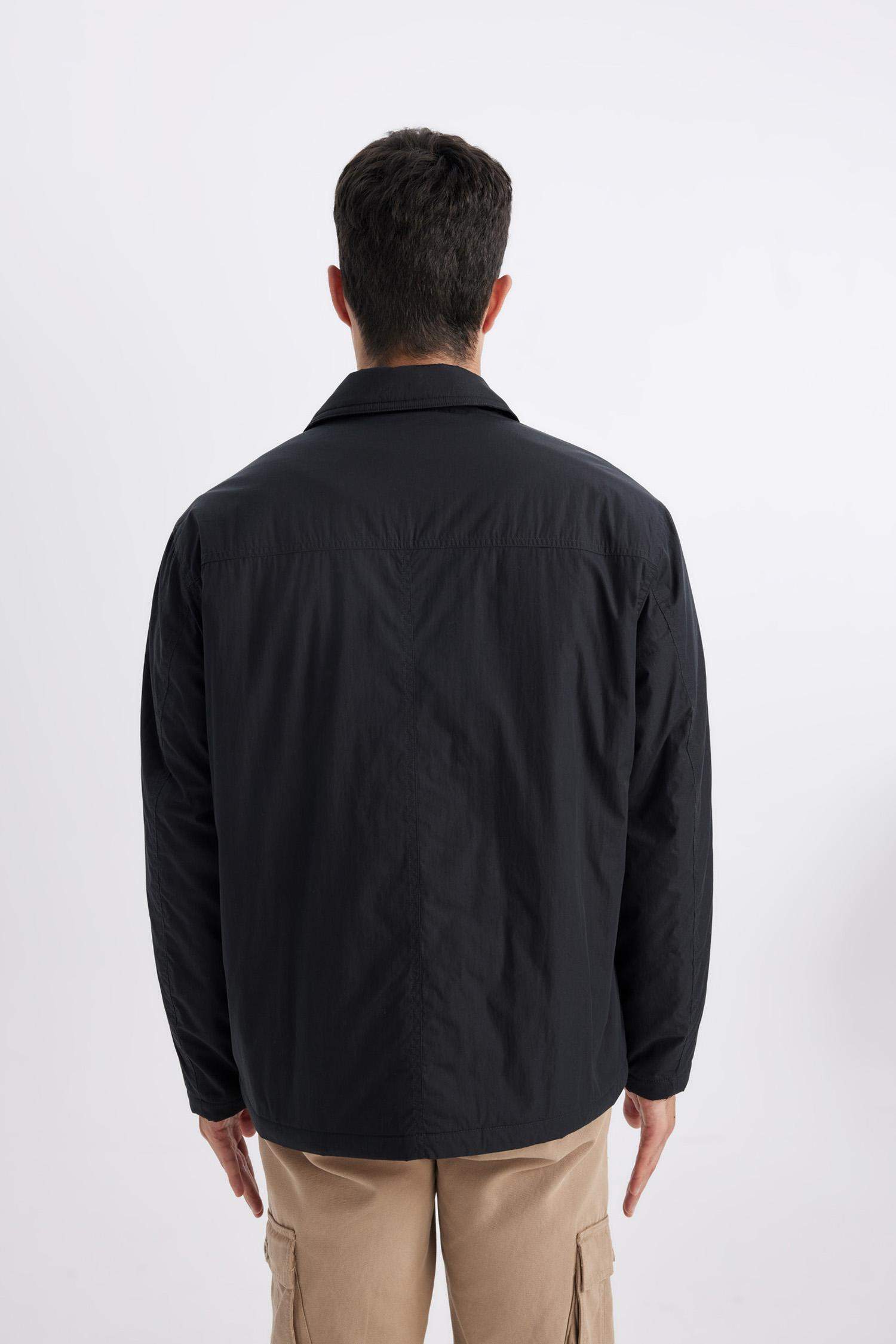 Relax Fit Polo Yaka Gömlek Ceket