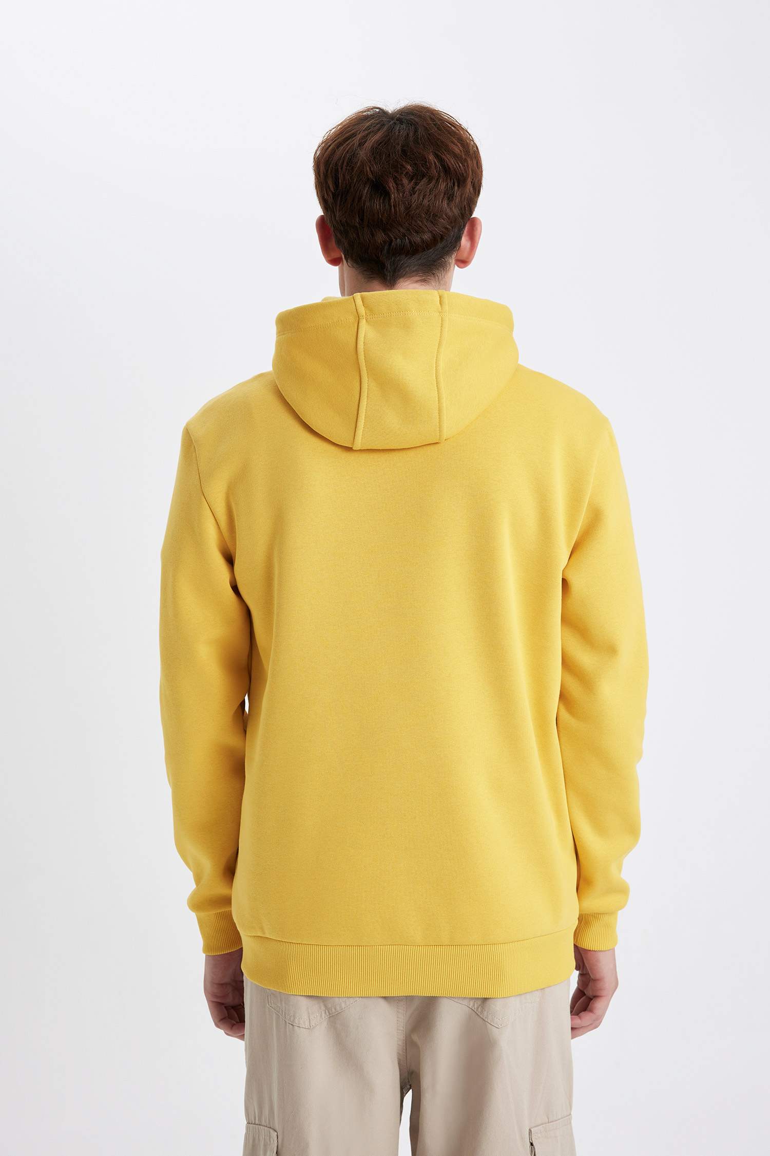 Regular Fit Hooded Printed Sweatshirt