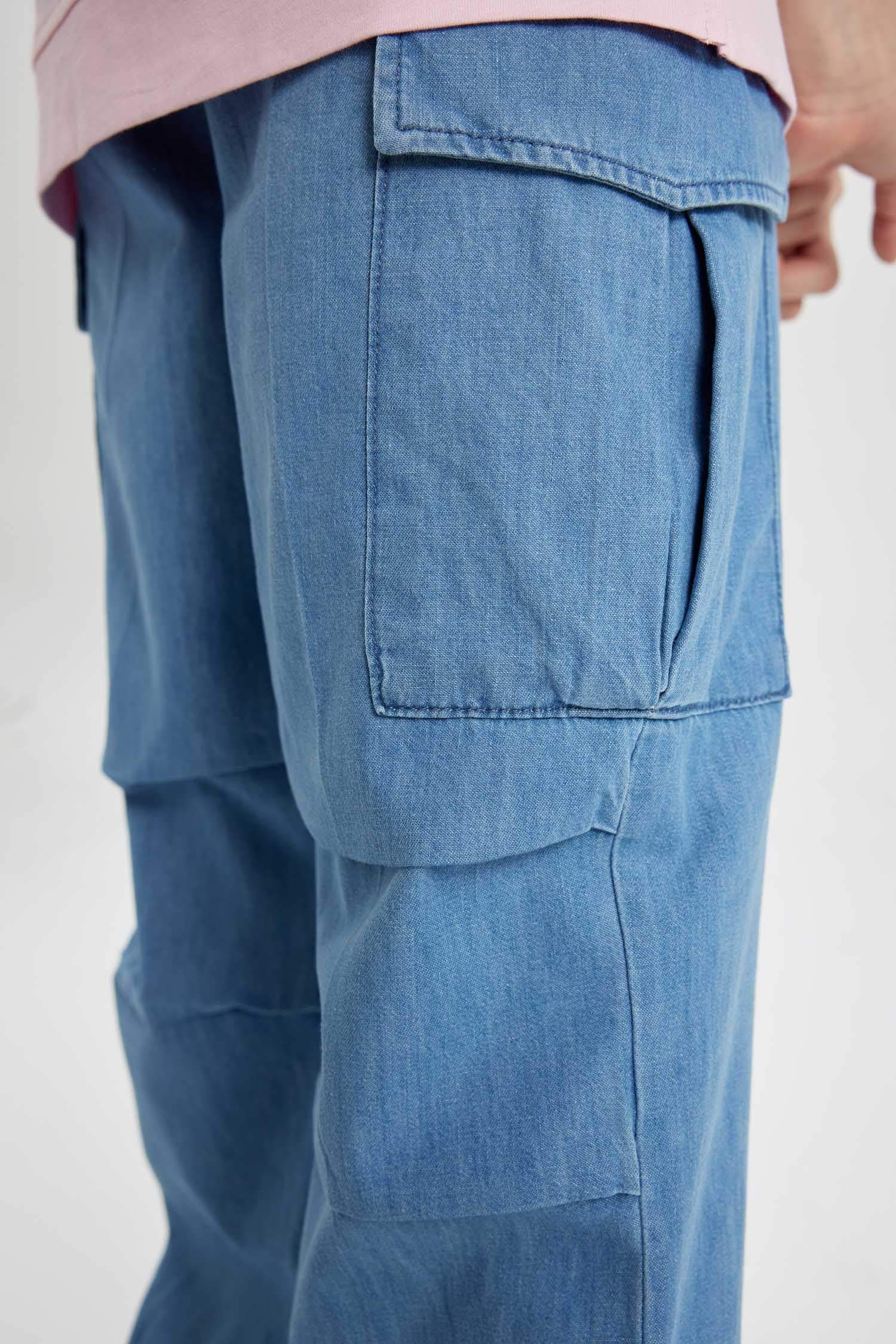 Брюки карго кроя с карманами карго для девочек