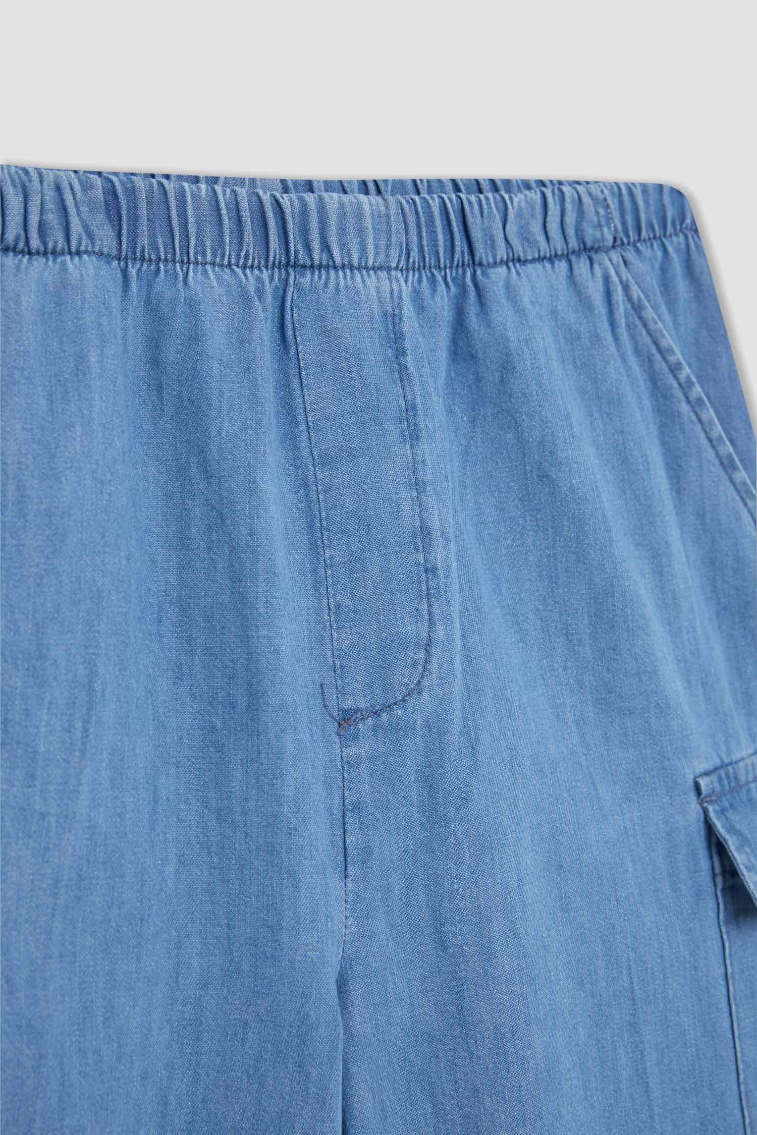 Брюки карго кроя с карманами карго для девочек