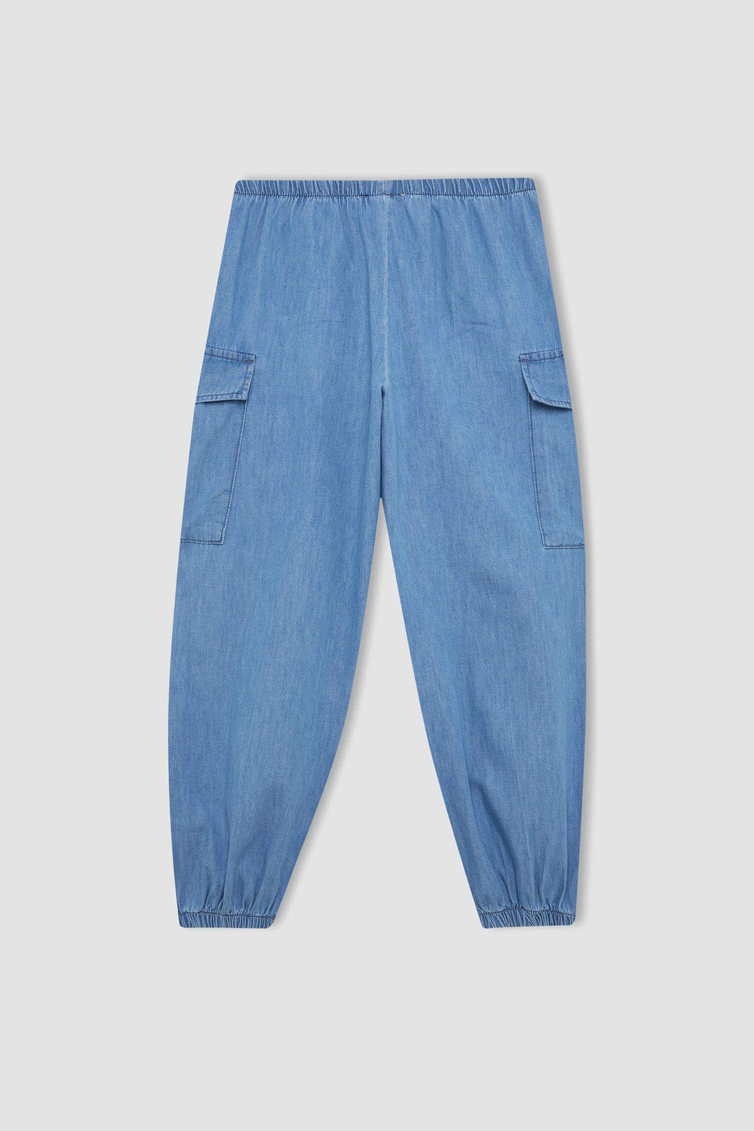 Брюки карго кроя с карманами карго для девочек