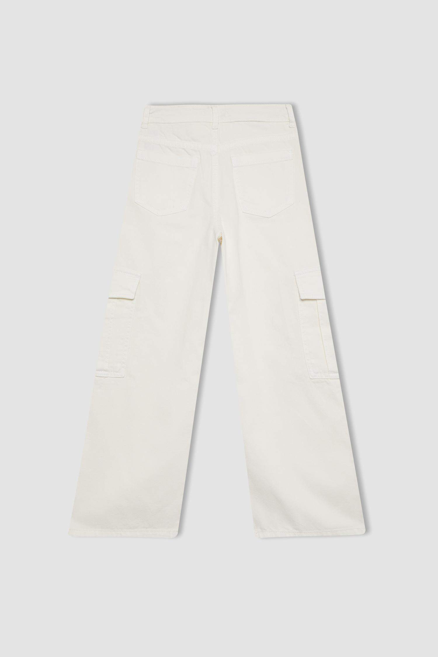 Girl Cargo Fit Wide Leg Trousers